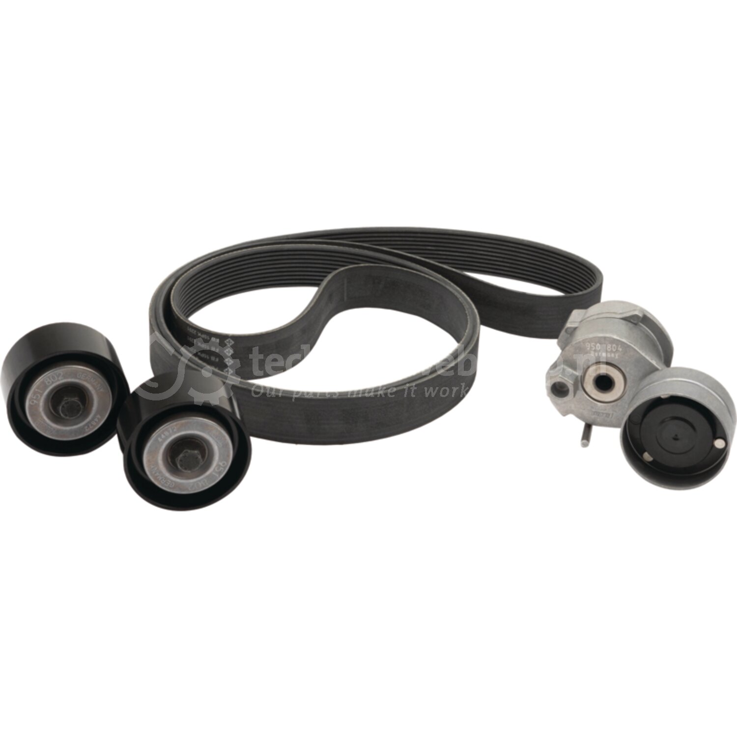 INA Multiriem-set - 747529403610 | Bestaat uit: Riemspanner, spanrol ...