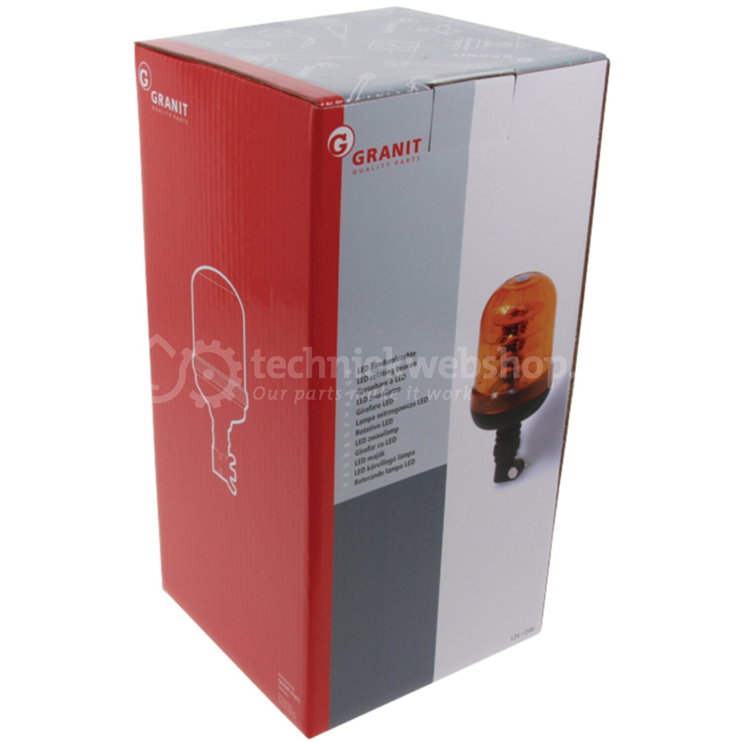 Granit LED zwaailamp 12 - 30 volt | opsteekpen - 70799505 ...