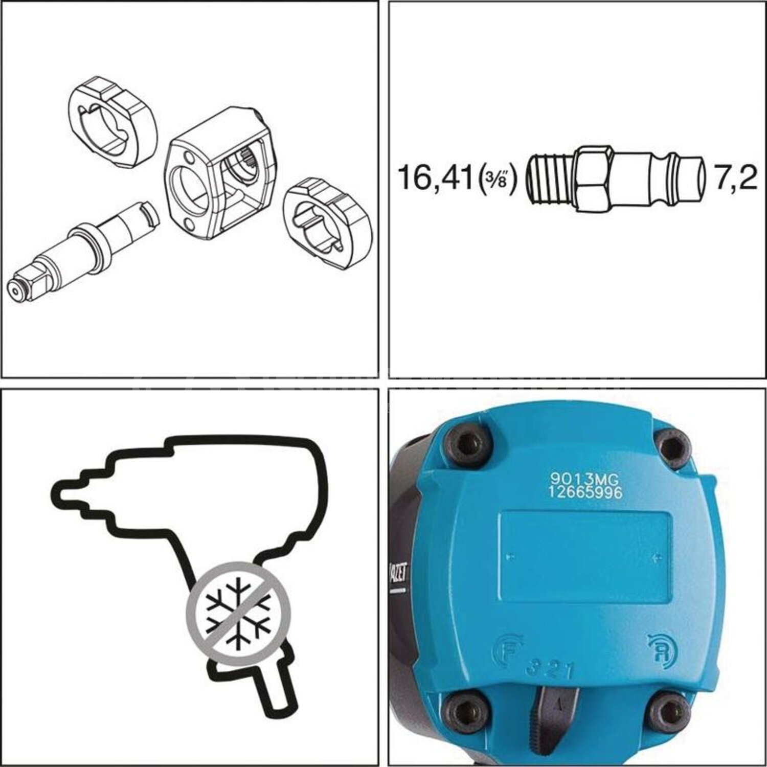 Hazet Vierkant Mit Ring-Set – 1 Stück, Modell 9011M-010/3, Präzises Werkzeug