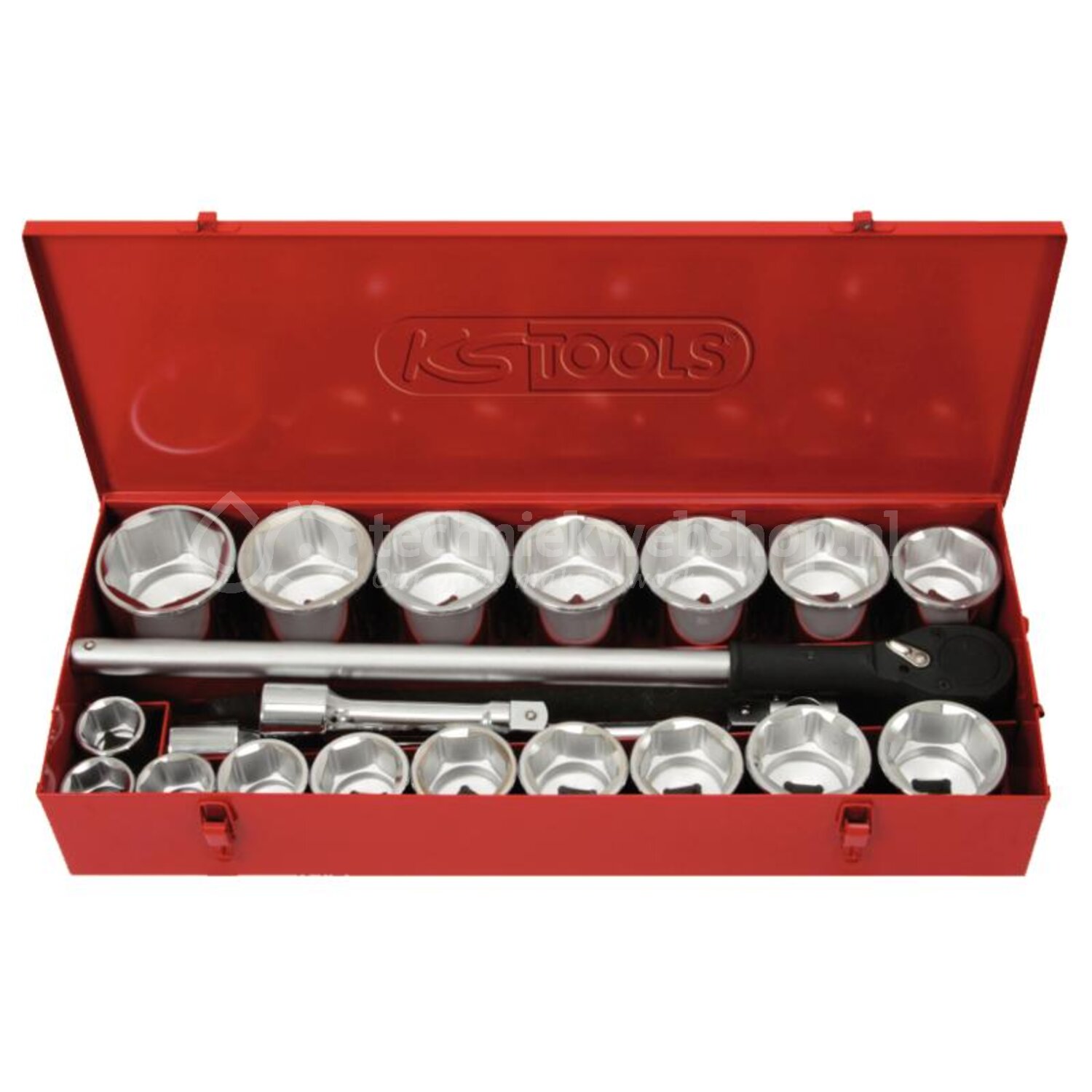 KS Tools 917.1222 1/2" Sechskant-Stecknuss, 22mm – Aus Chrom Vanadium, Für Handbetrieb