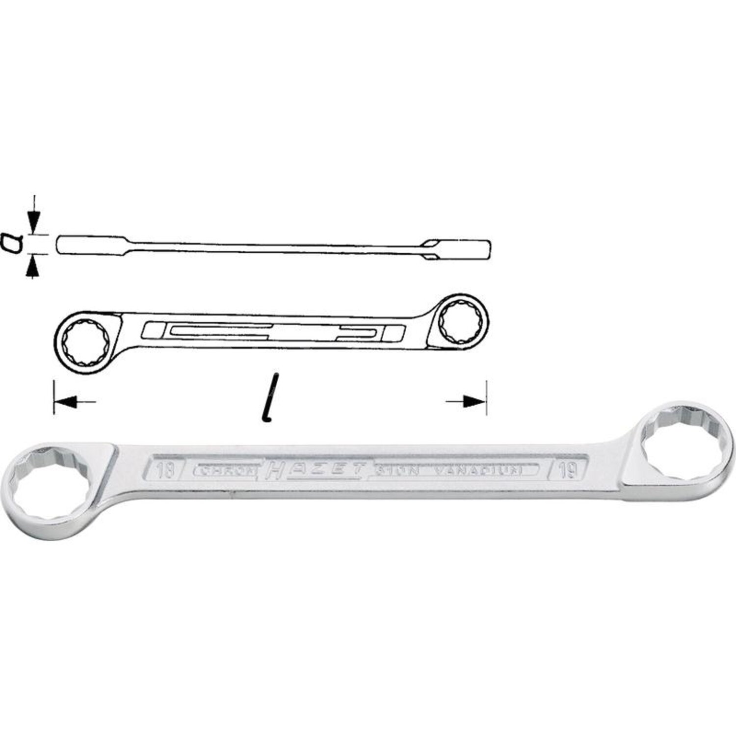 Hazet Ringsleutel - 6243116 | Type: Ringsleutel | Materiaal: Chroom ...