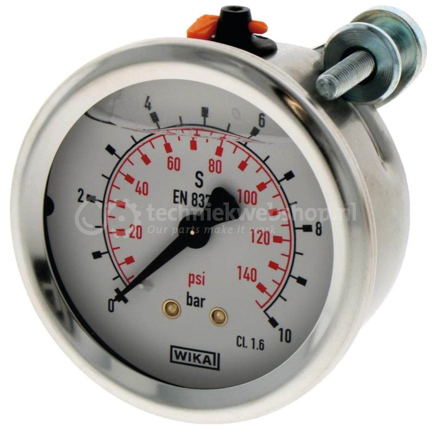 Granit Manometer 160 bar, Ø: 63 mm, 1/4 