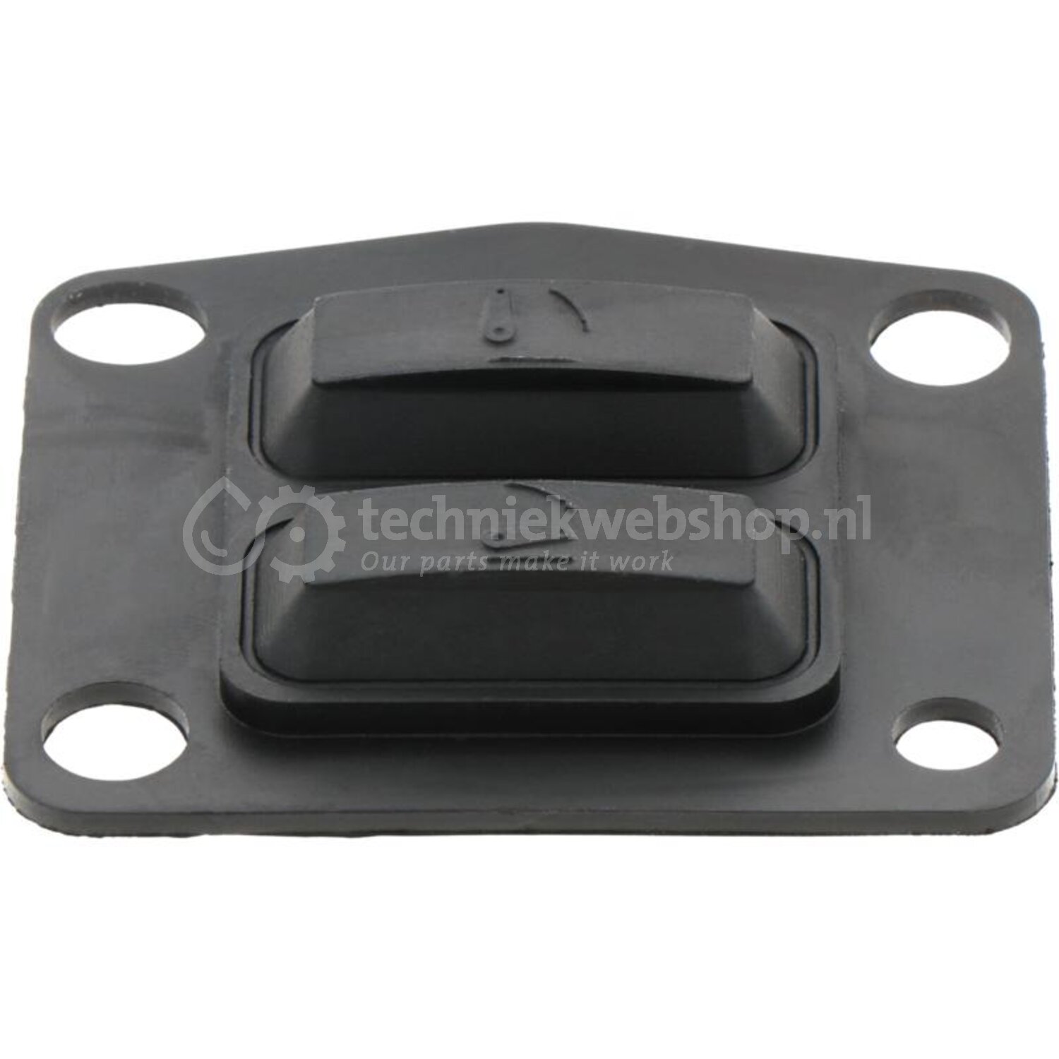 Granit Rubber drukelement links - 50712047 | Uitvoering: For lift ...