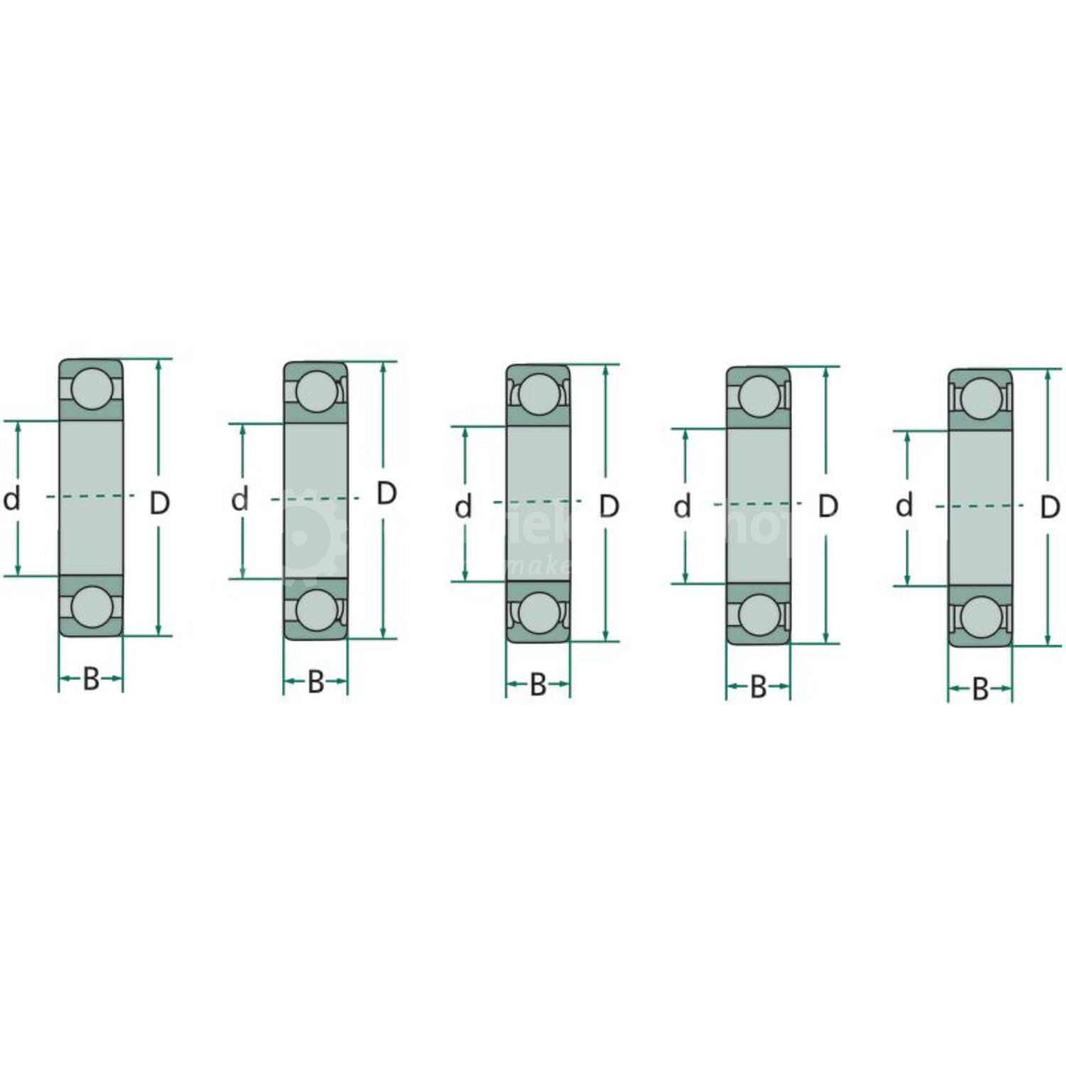 FAG Groefkogellager 6016 2RS - 5556016 2RS | Codering: 6016 2RS | Serie ...