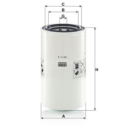 MANN-FILTER Hydrauliekfilter, Filter, hydrauliek voor o.a. New Holland ...
