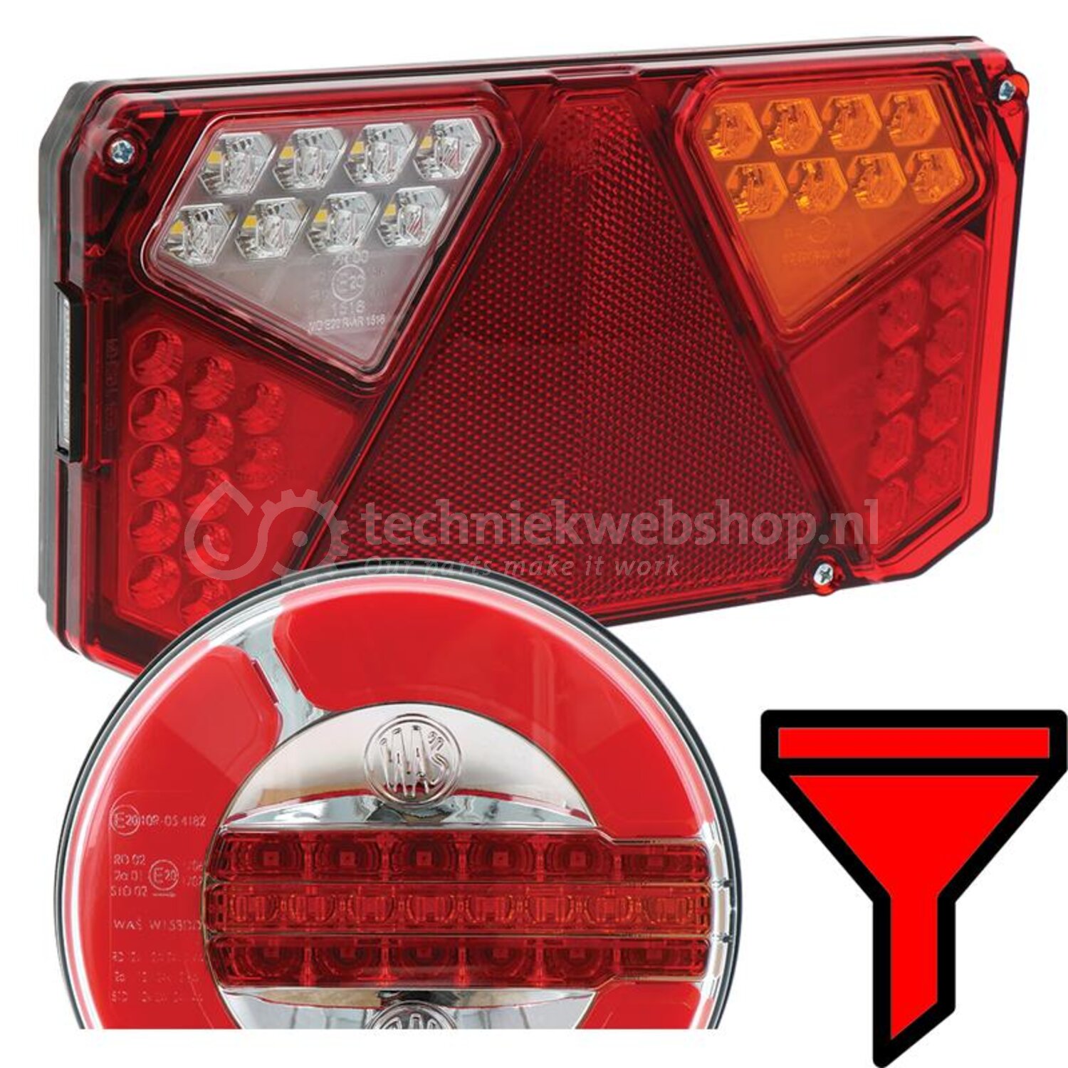 Granit Achterlicht - 70718003 | Netspanning: 12 V | Plaats: Left ...
