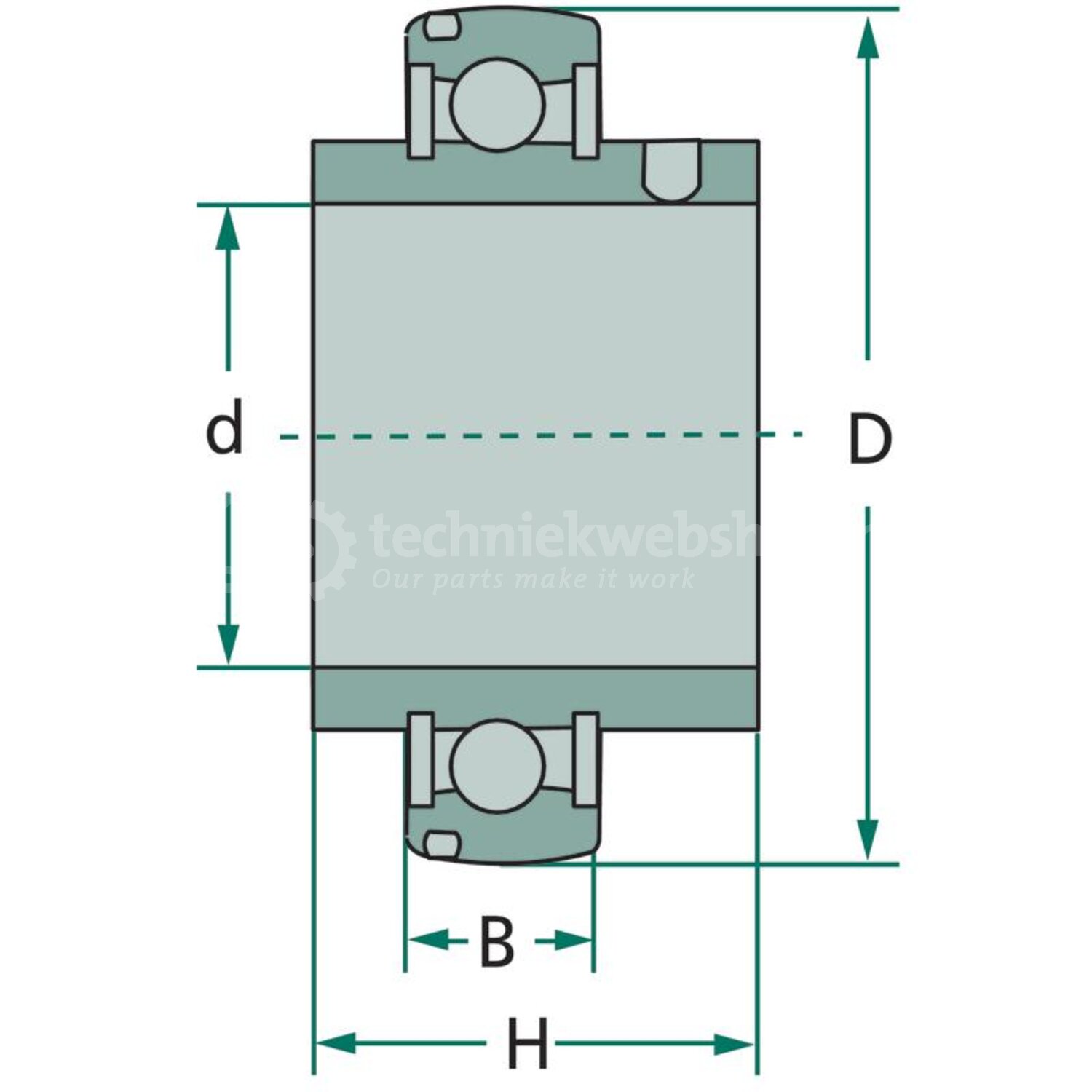 Granit Spanlager 56210 - 80556210, 4059139001408 | Codering: 56210 ...
