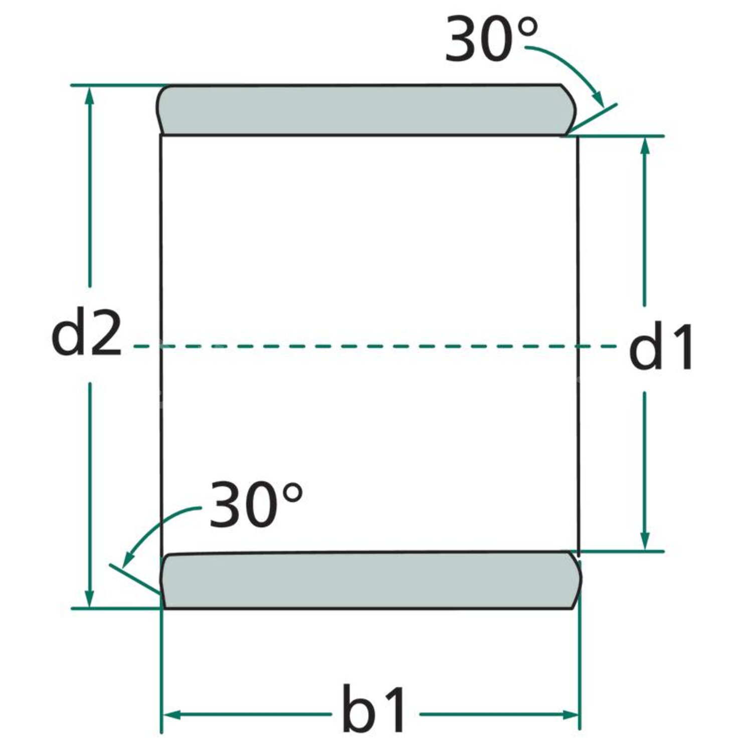Sourcing Map Glijlager 20 Mm Boring – 23 Mm Buiten – 40 Mm Lang – Olievrij En Onderhoudsvrij