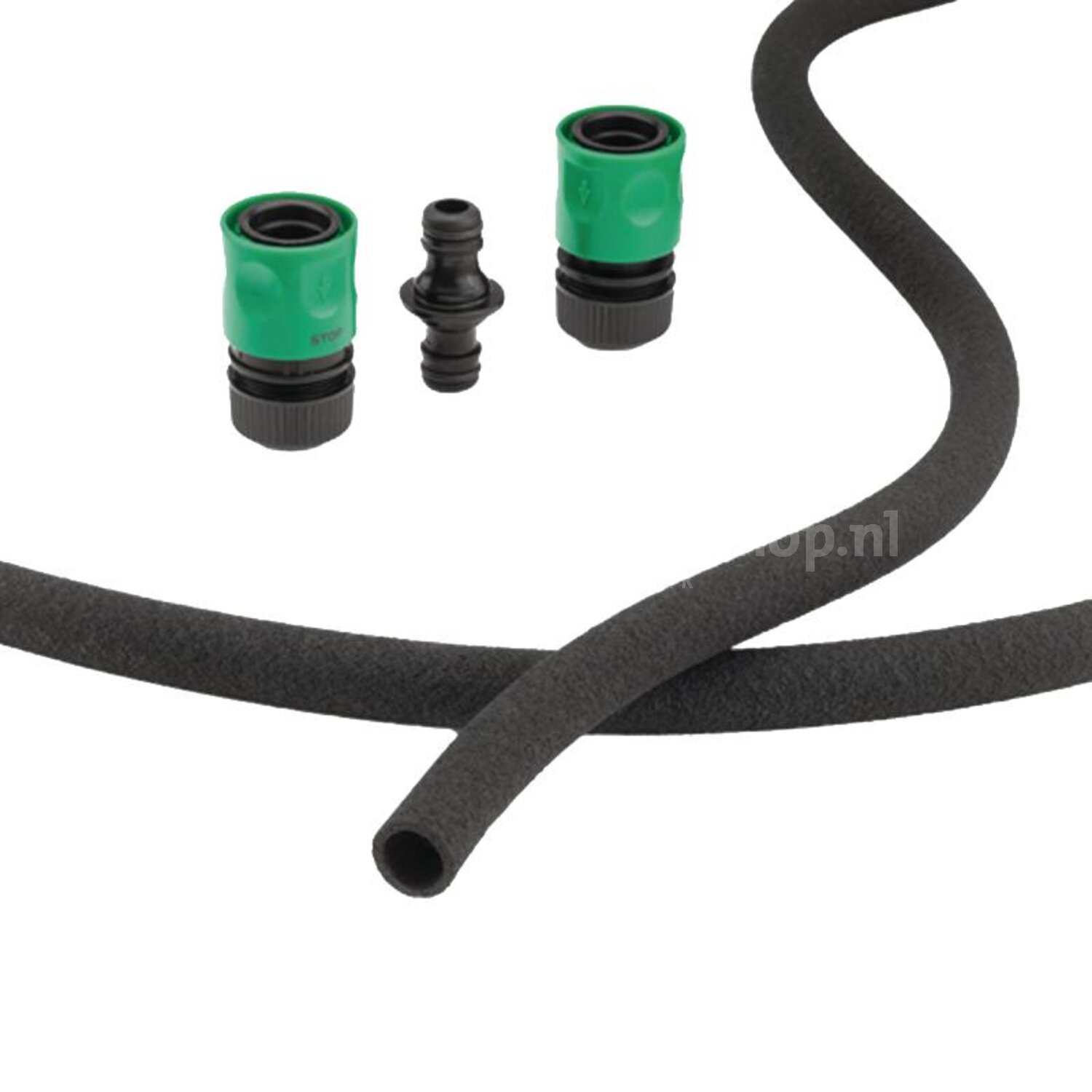 Granit Zweetslang set - 26070232 | Slanglengte: 7.5 m | Kleur: Black ...
