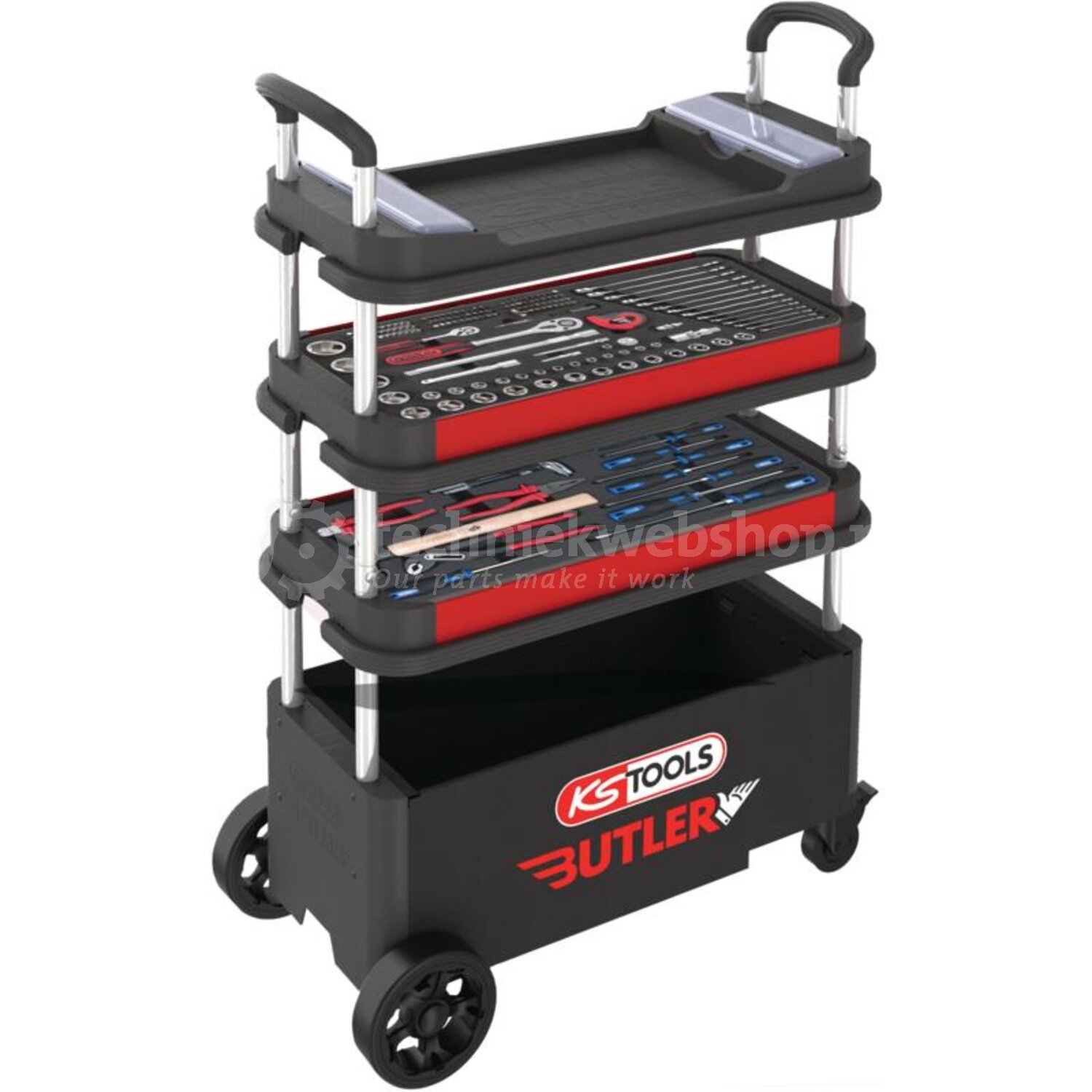 KS Tools gereedschapswagen BUTLER met gereedschapsset klappbar ...