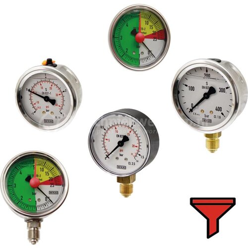 Manometer 3/8 Anschluß hinten 0-4 bar | AT