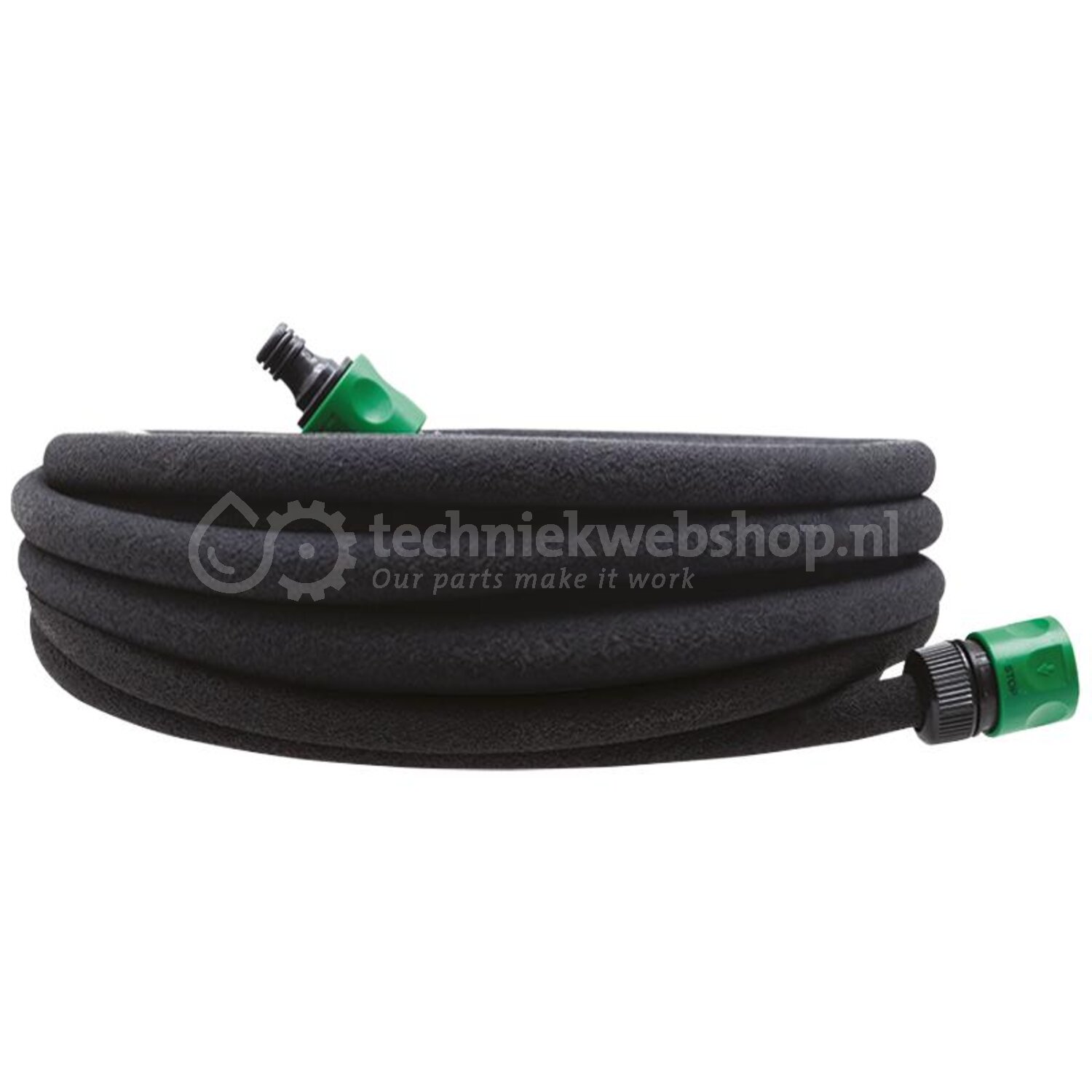 Granit Zweetslang set - 26070232 | Slanglengte: 7.5 m | Kleur: Black ...