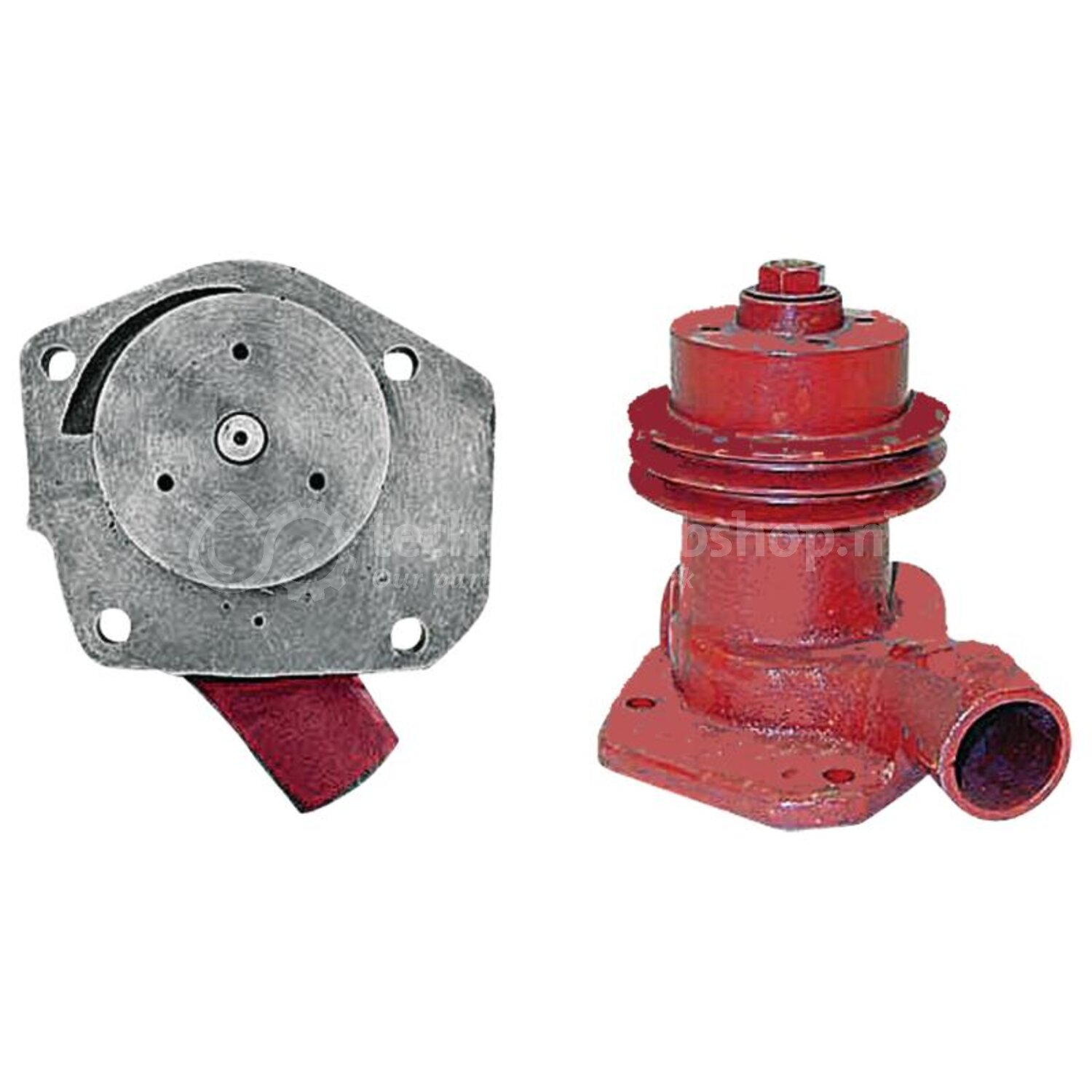 Yctze Dubbele Groef Stuurbekrachtigingspomp Poelie – Vervangt Chevy SBC BBC 350 454, Past Op Vele Modellen 1965-1979, Zwart Metaal, OEM-kwaliteit