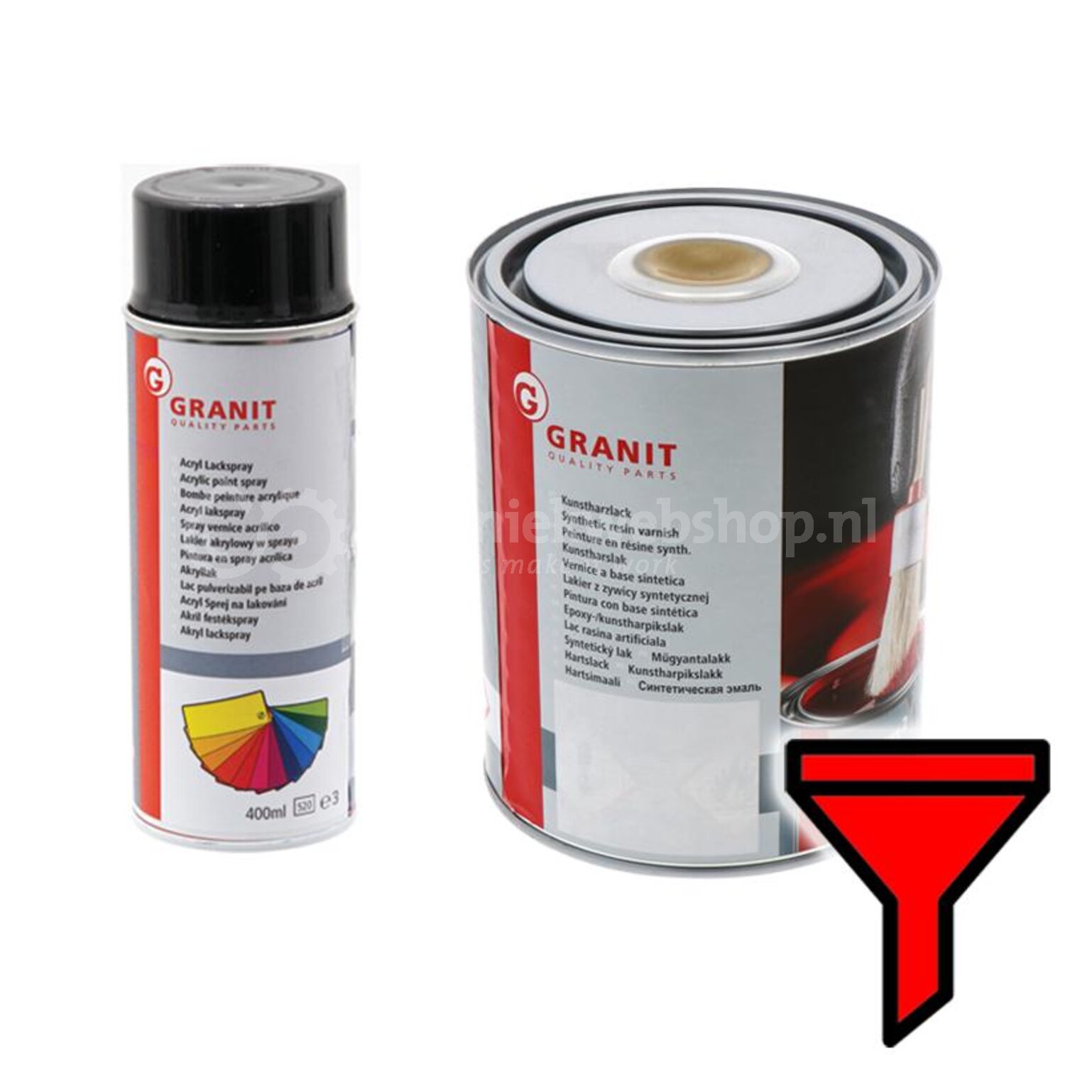 Granit RAL 9011 grafietzwart - 27012401 | Kleur: RAL 9011 graphite ...