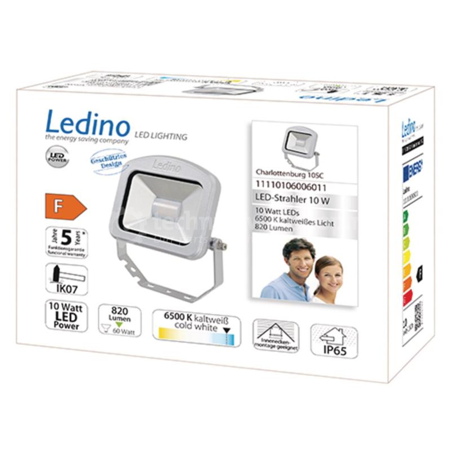 Granit LED bouwlamp 6500 K kaltweißes Licht - 30080010, 4038104148133 ...