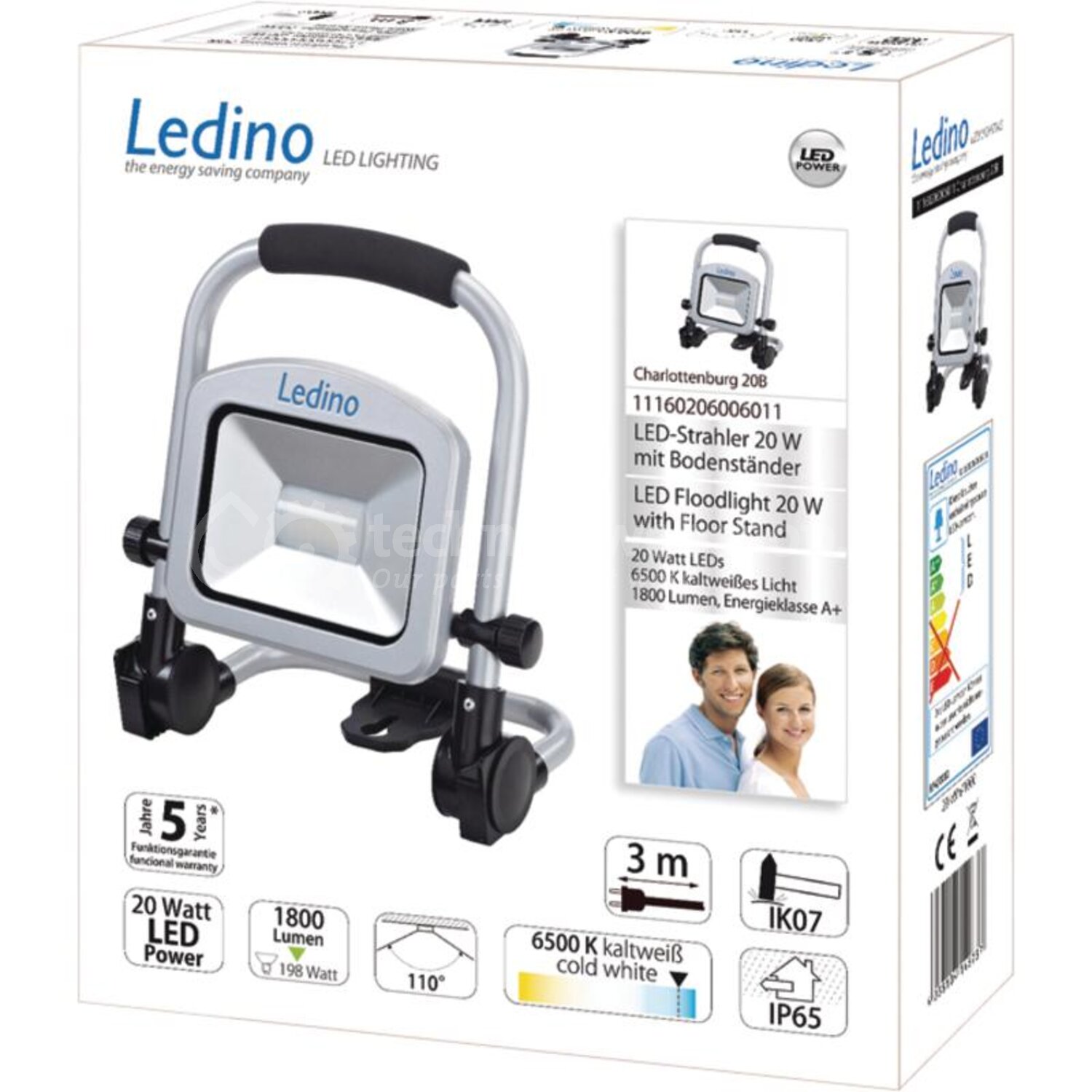 Granit LED-bouwlamp, 50 watt 6500 K kaltweißes Licht - 30080550 ...