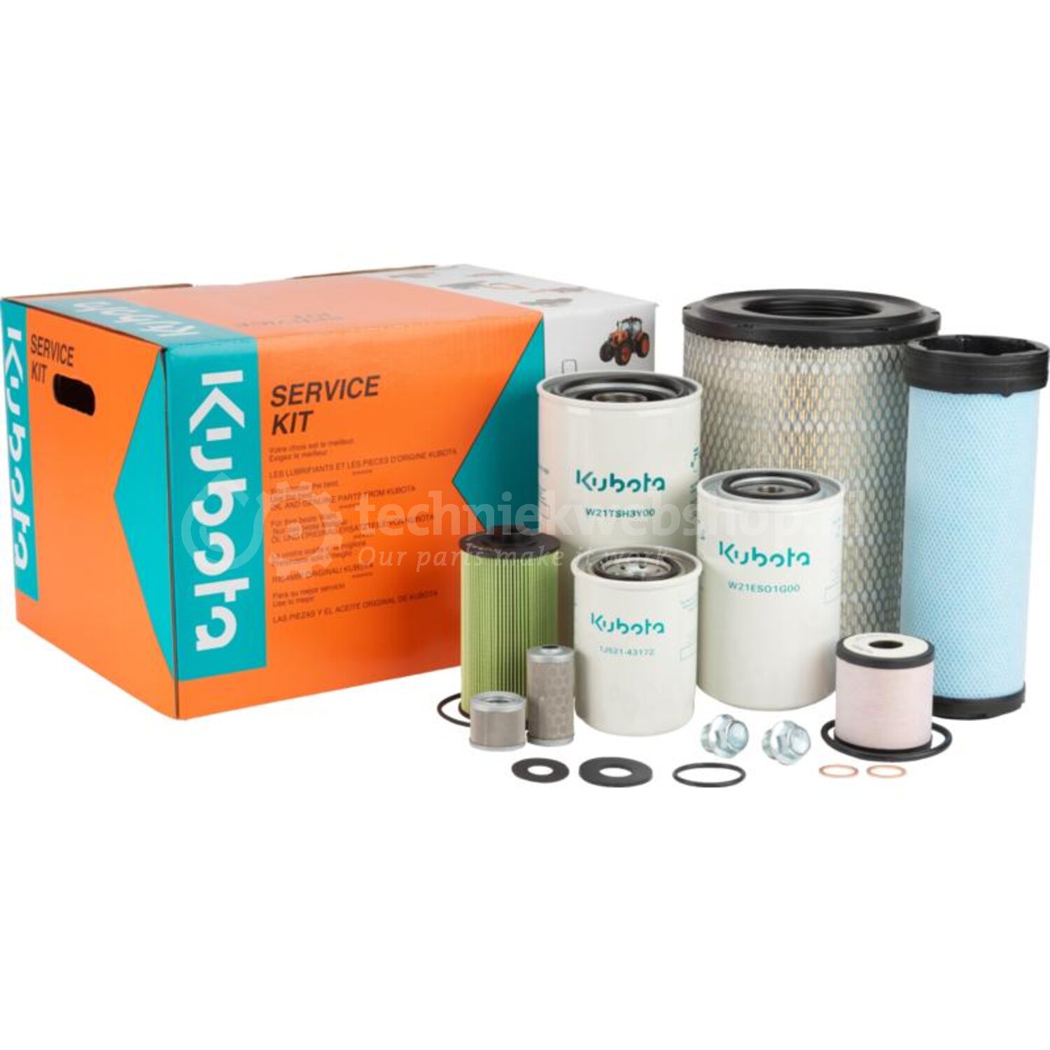 Kubota Service-Kit M115 GX / M125 GX / M135 GX 3+4 1000h - 11407361 ...
