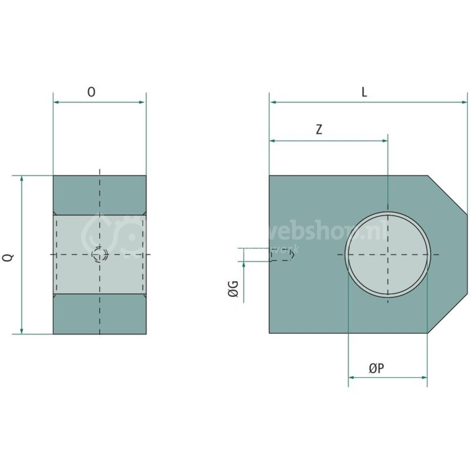 Anschweißbuchse 25 Mm Anschweißauge 30x45x16 Mm Mit Bohrung - Stabil & Vielseitig Einsetzbar, Ideal Für Verbindungen Im Maschinenbau