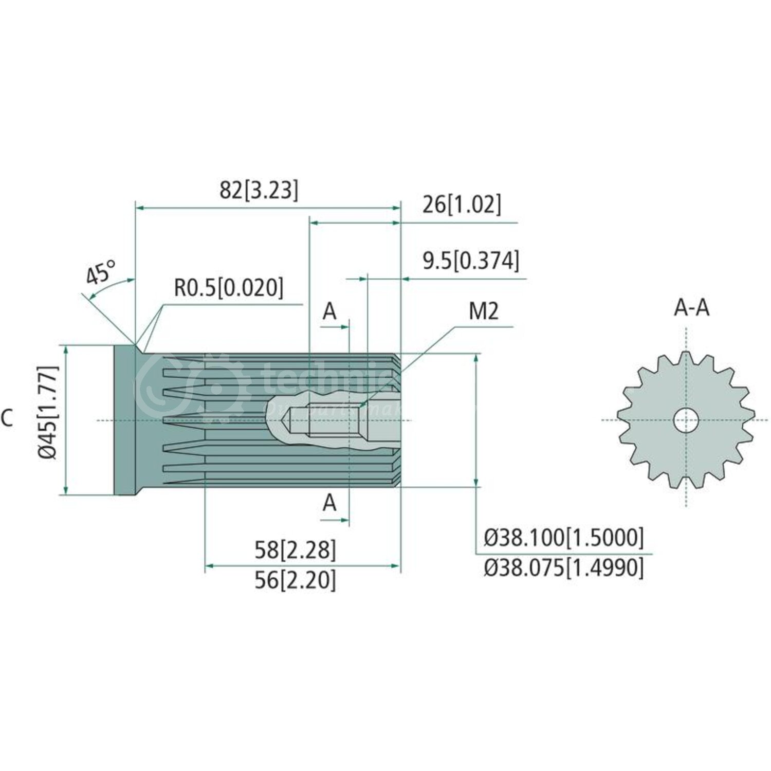 Granit Hydrauliekmotor OMT 500 - 257151B3011 | Slagvolume: 523.6 cc/rev ...
