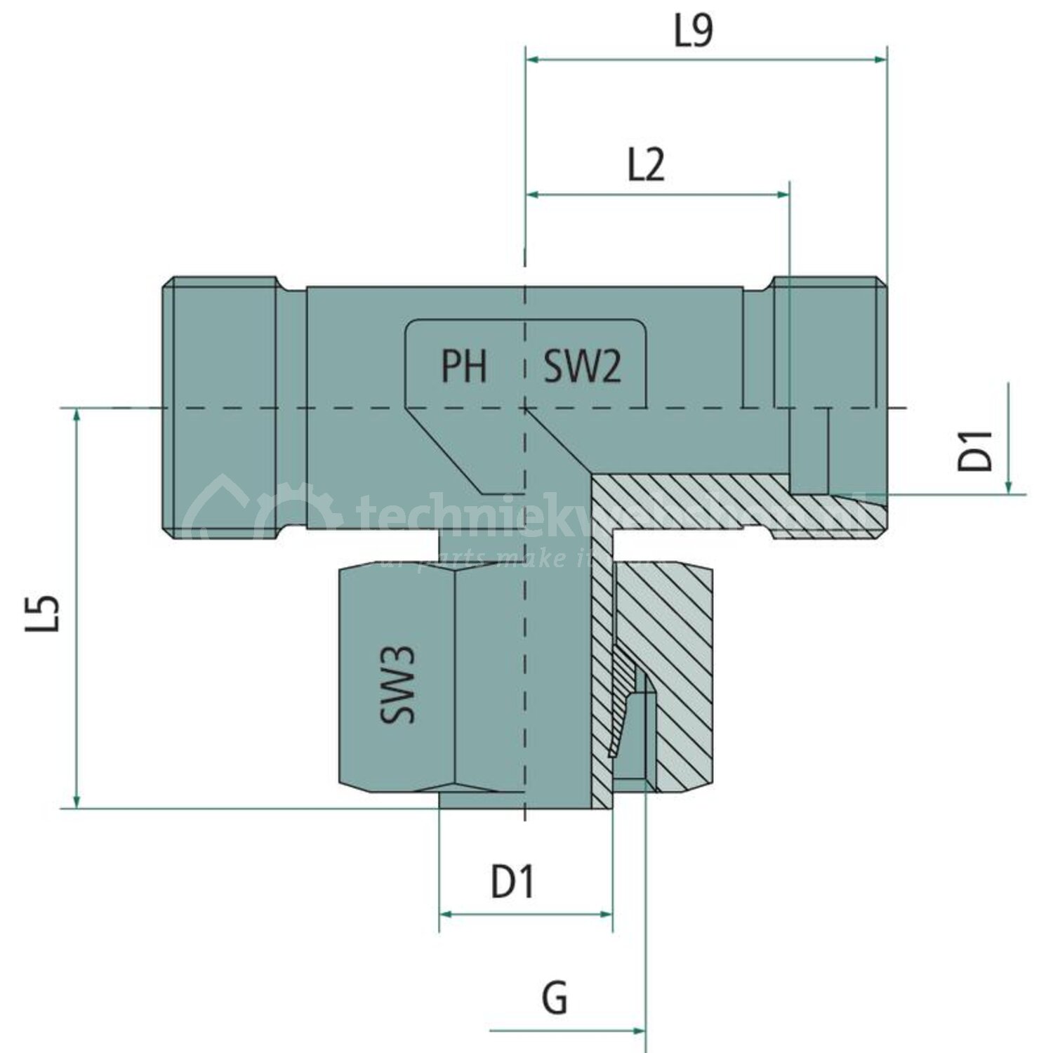 Granit X-ETV 06 L V2A - 60904804 | Serie: 6 L | Aansluitdraad: M12 x 1. ...
