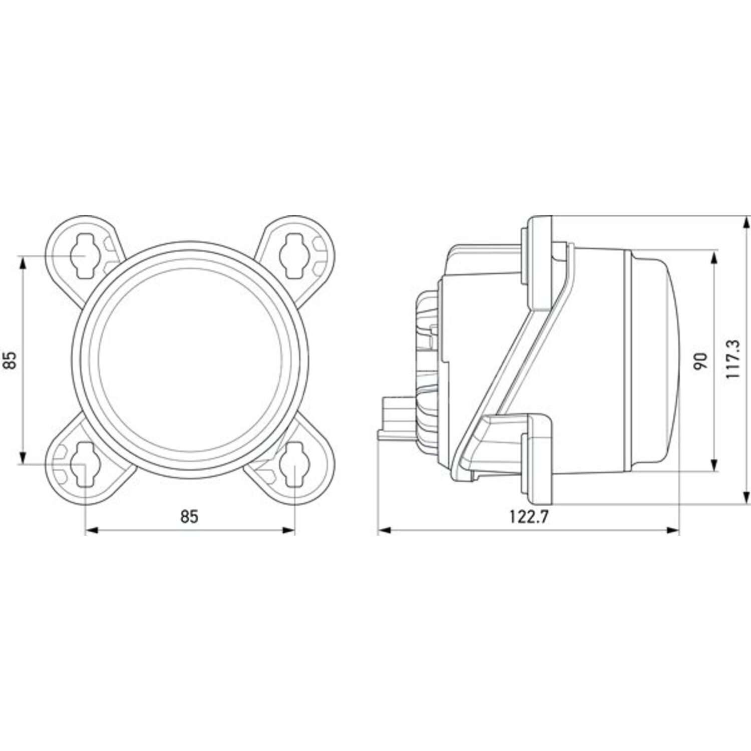 Hella Koplamp voor o.a. Hymer, Plaxton - 1K0 015 050-121, 4082300765878 ...