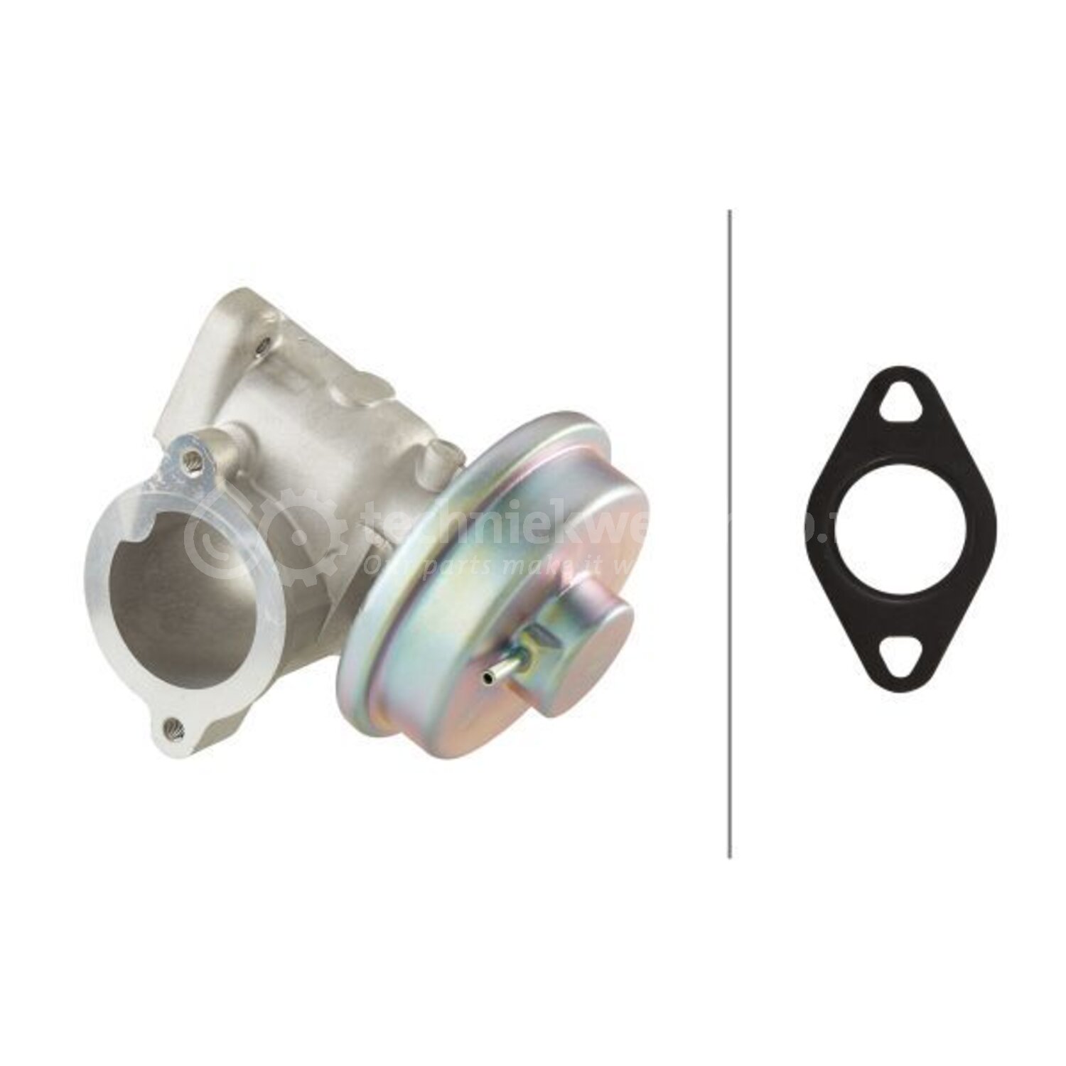 HELLA Vanne EGR Électrique 6NU 010 171-811 – 5 Poles Avec Joints, Compatible Audi A3 & Autres, Réduction Émissions & Optimisation Moteur