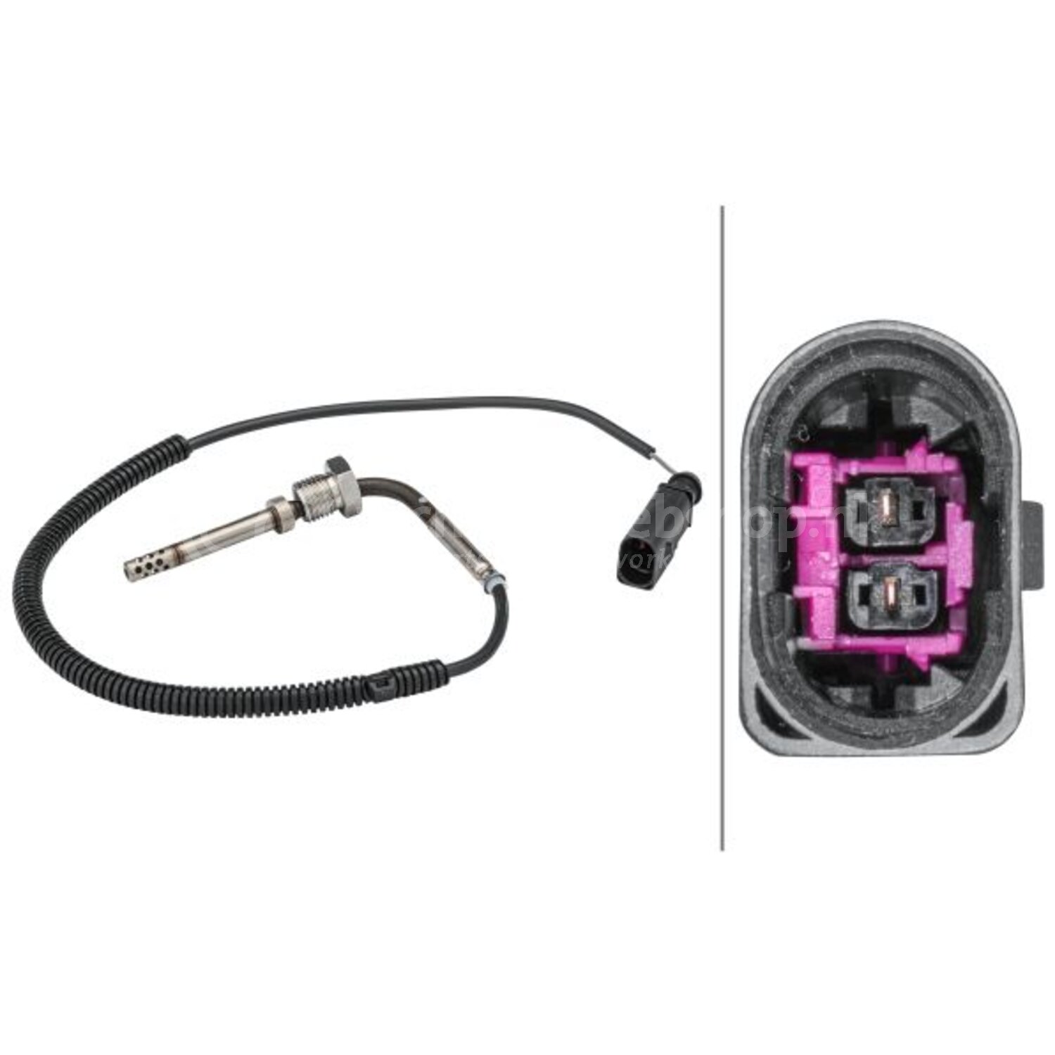 Hella Sensor, uitlaatgastemperatuur voor o.a. Audi, Vw - 6PT 358 181 ...