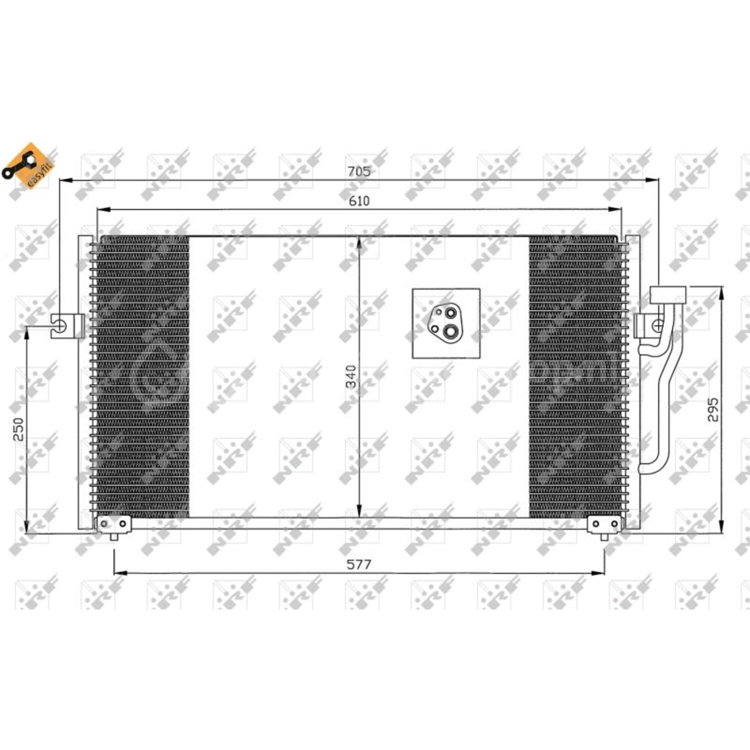 NRF Condensor, airconditioning, Condensator voor o.a. Mitsubishi ...