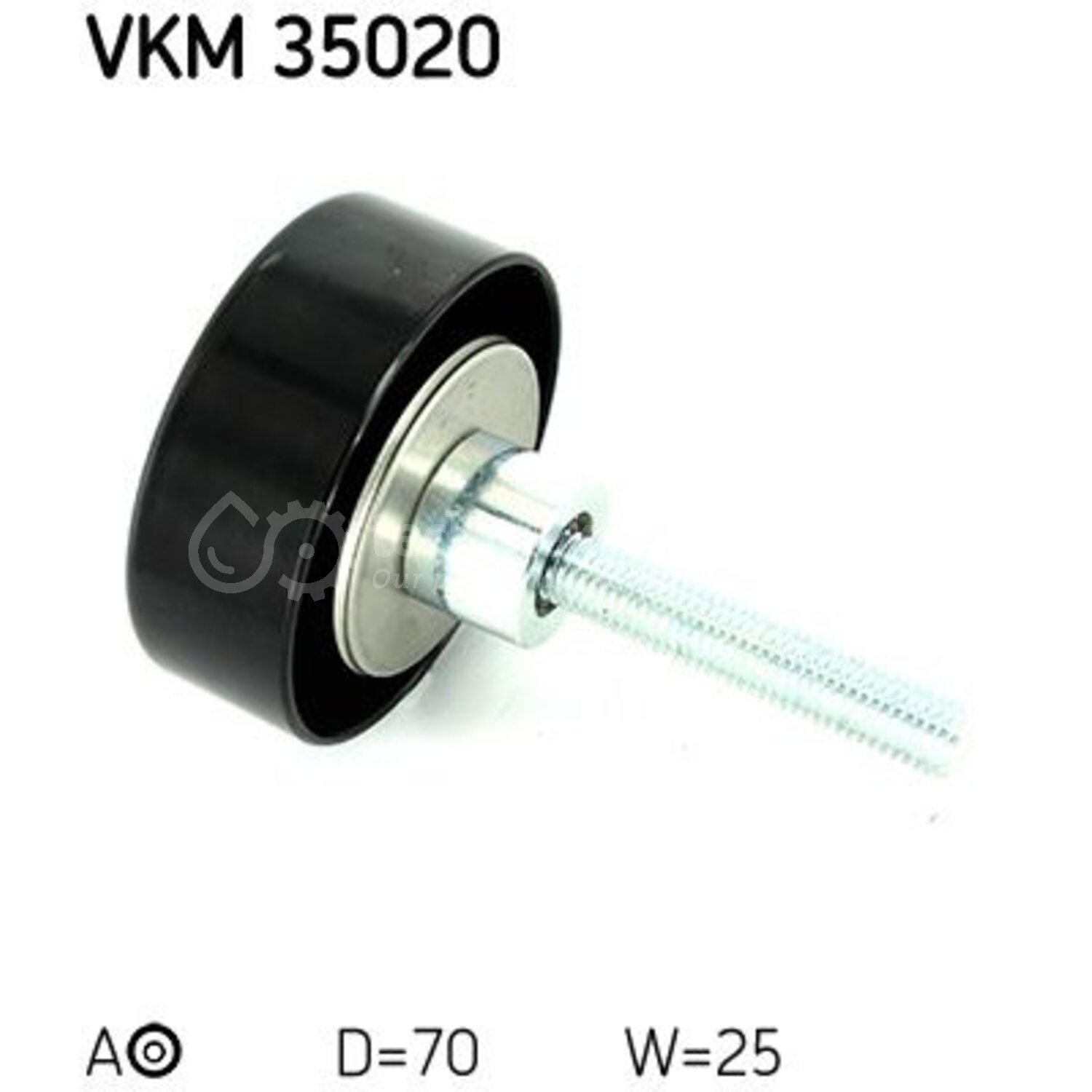 Skf Geleide rol/omdraairol, Poly V-riem voor o.a. Opel, Chevrolet ...