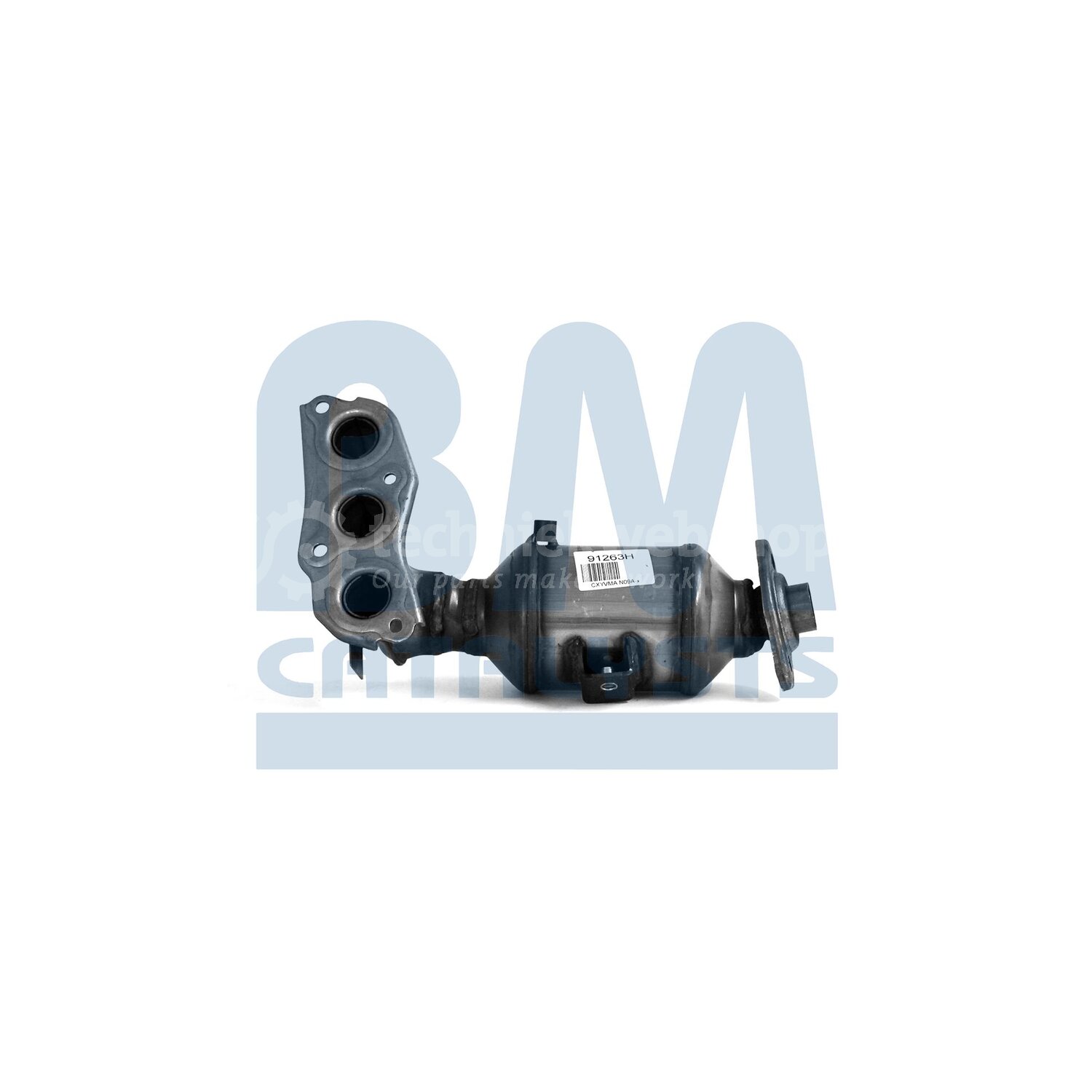 BM Catalysts BM91263H Katalysator – Geschikt Voor Peugeot 107, Citroën C1, Toyota Aygo En Avensis 2.0 VVT-i, 2 Jaar Garantie, Positie C