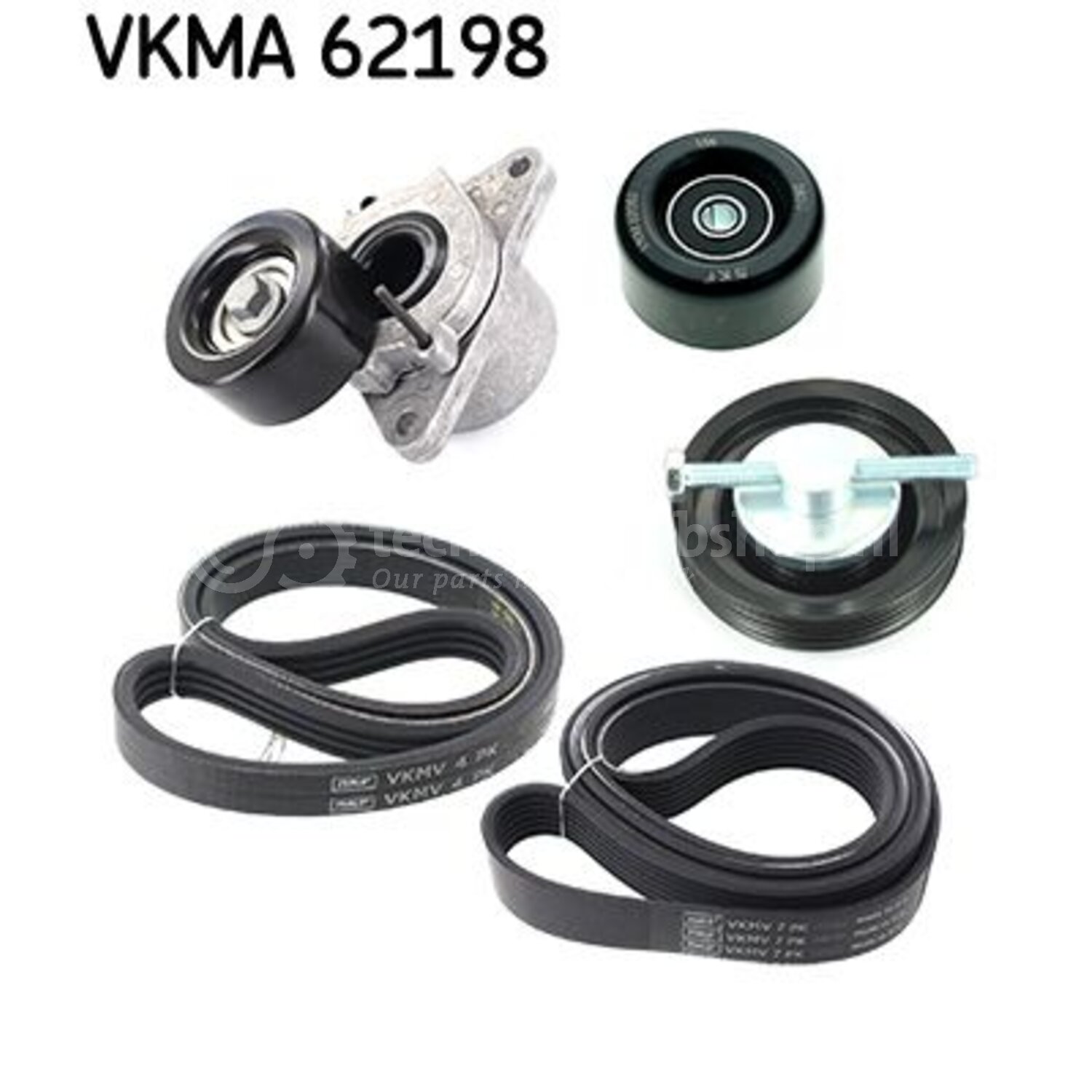 Skf Poly V-riem set voor o.a. Nissan, Honda, Daihatsu, Hyundai, Kia ...
