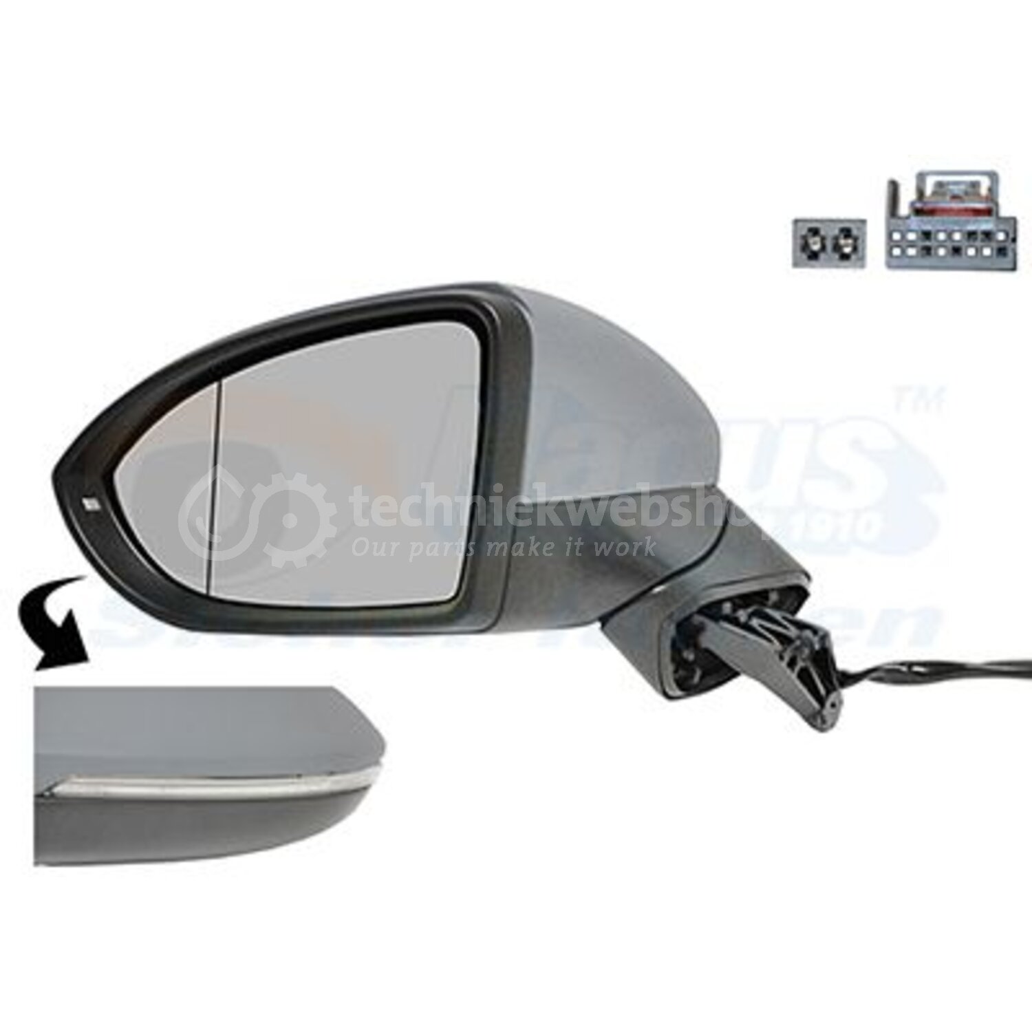 VAN WEZEL Buitenspiegel, Knipperlicht voor o.a. Vw - 5769807 ...