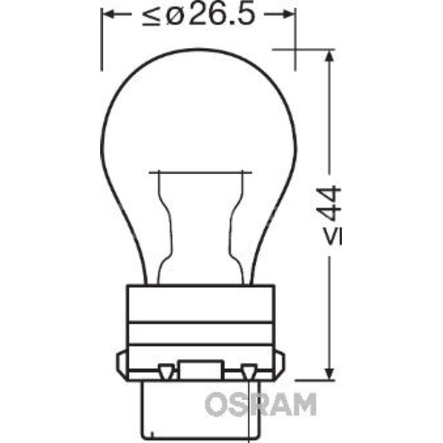 Ams-OSRAM Gloeilamp, knipperlicht, Gloeilamp, rem-/achterlicht ...