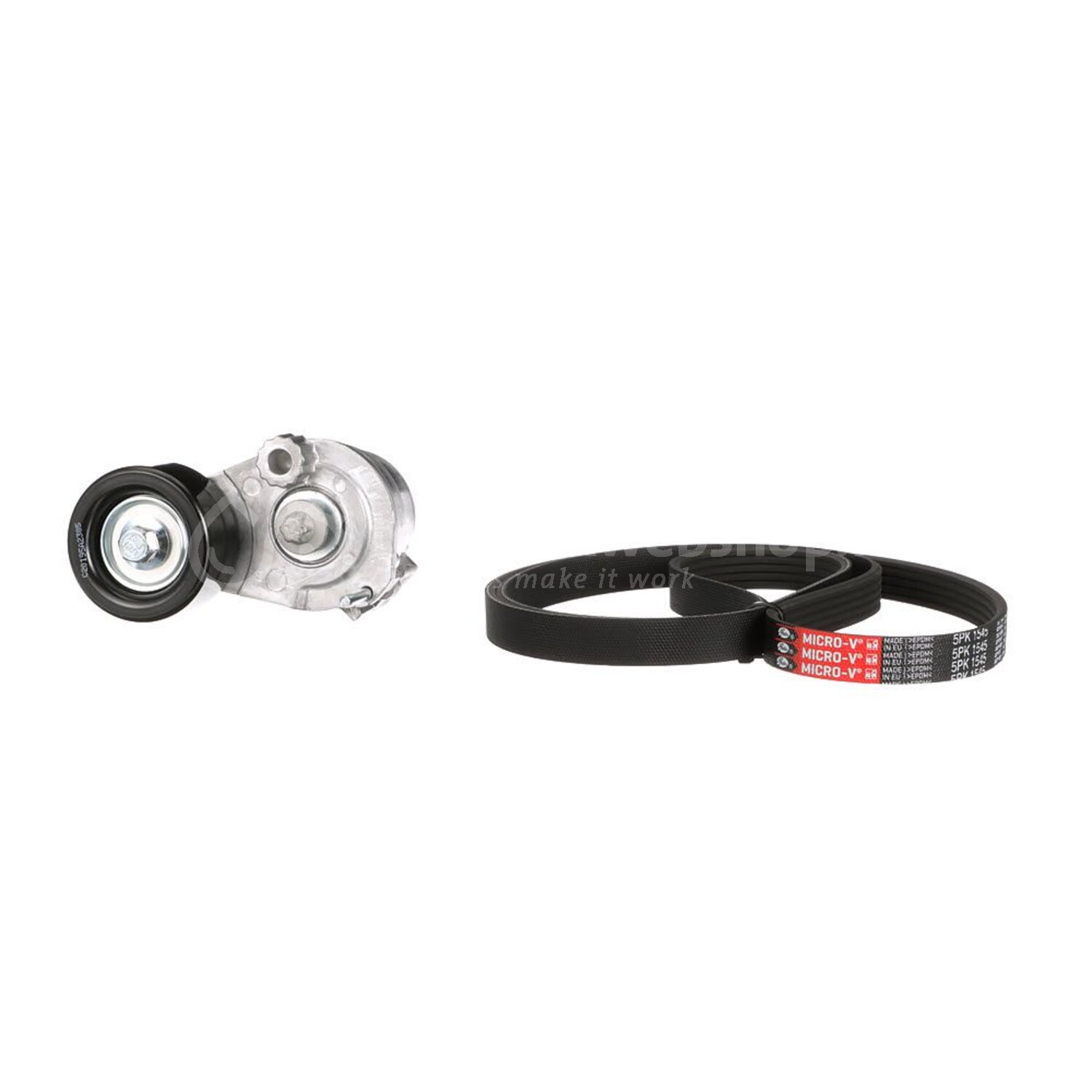 Gates Poly V-riem set voor o.a. Opel, Fiat, Alfa Romeo - K055PK1545 ...