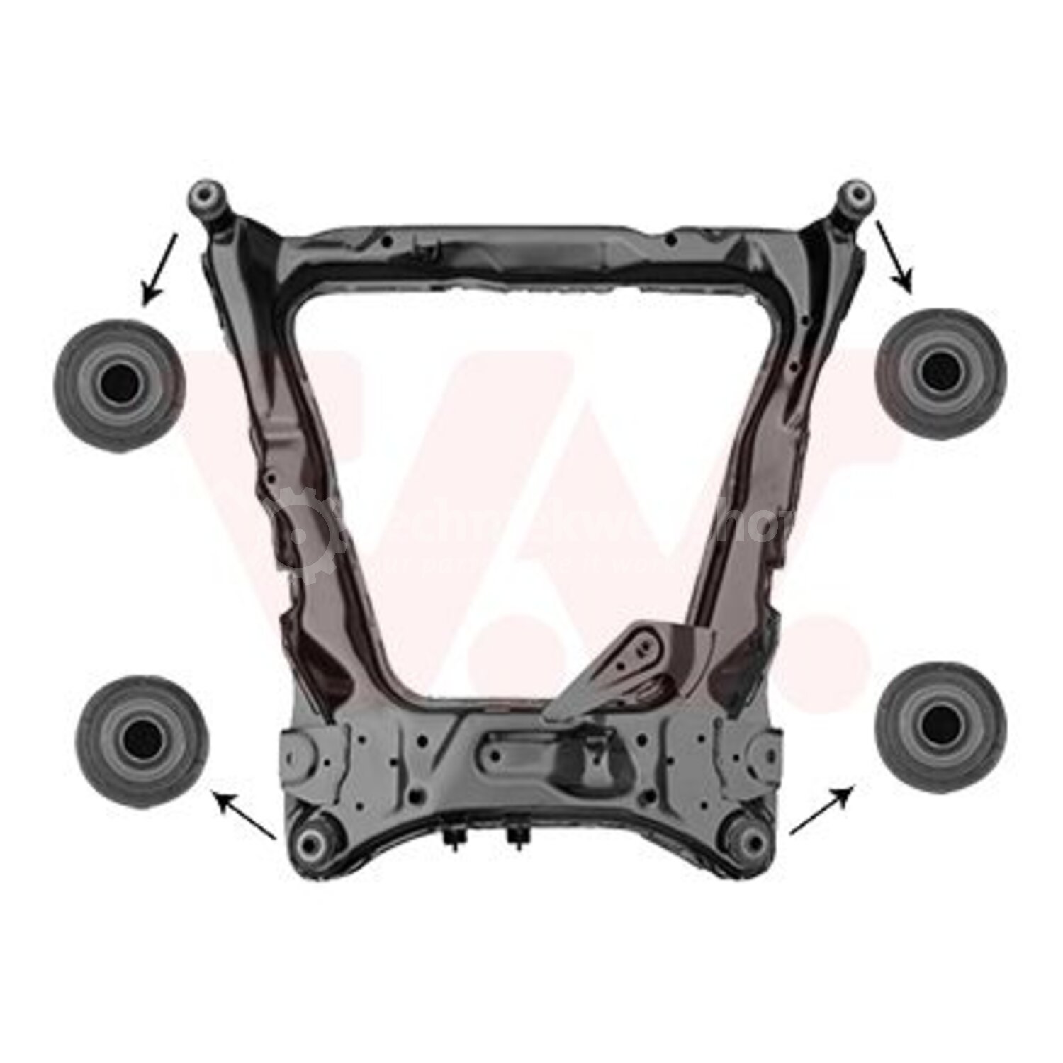 VAN WEZEL Hulpsteun/Aggregaatsteun voor o.a. Nissan - 3389690 ...