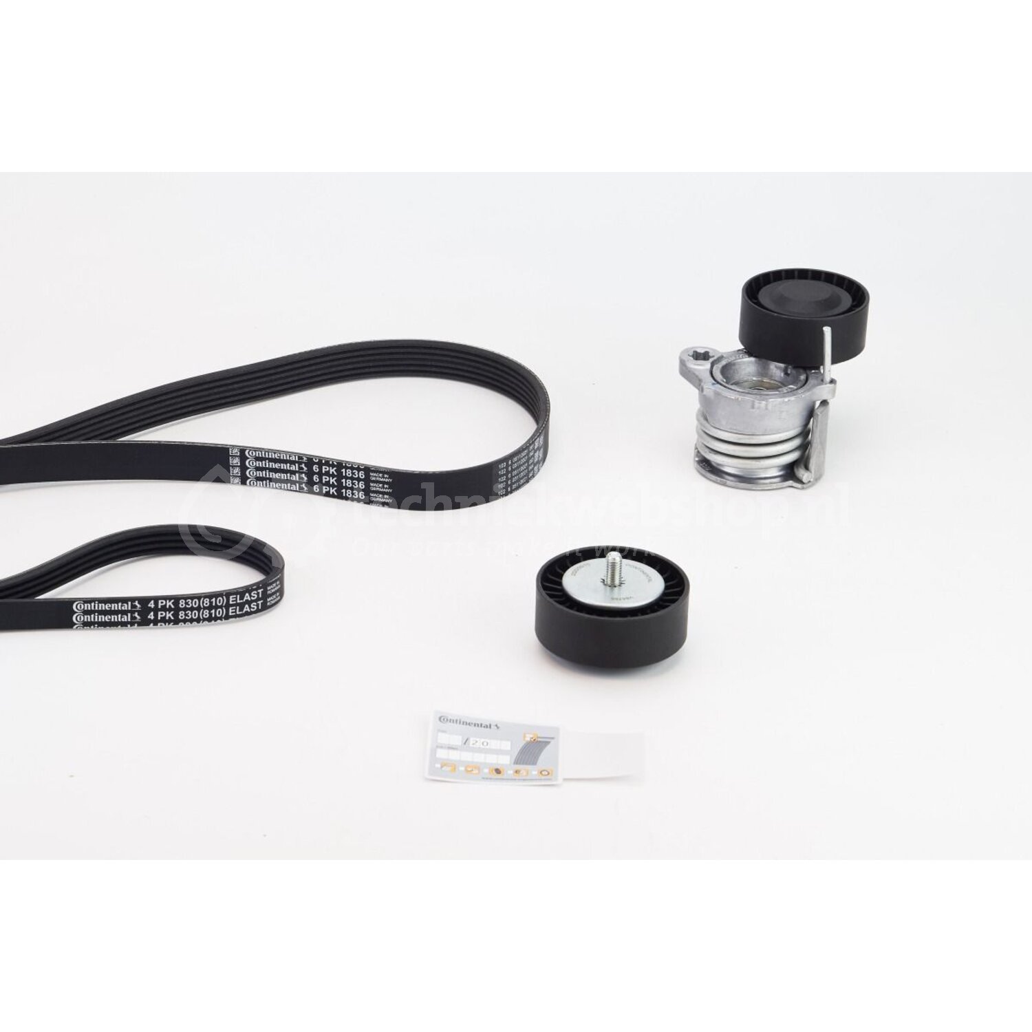 CONTINENTAL CTAM Poly V-riem set voor o.a. Bmw - 6PK1836K1 ...