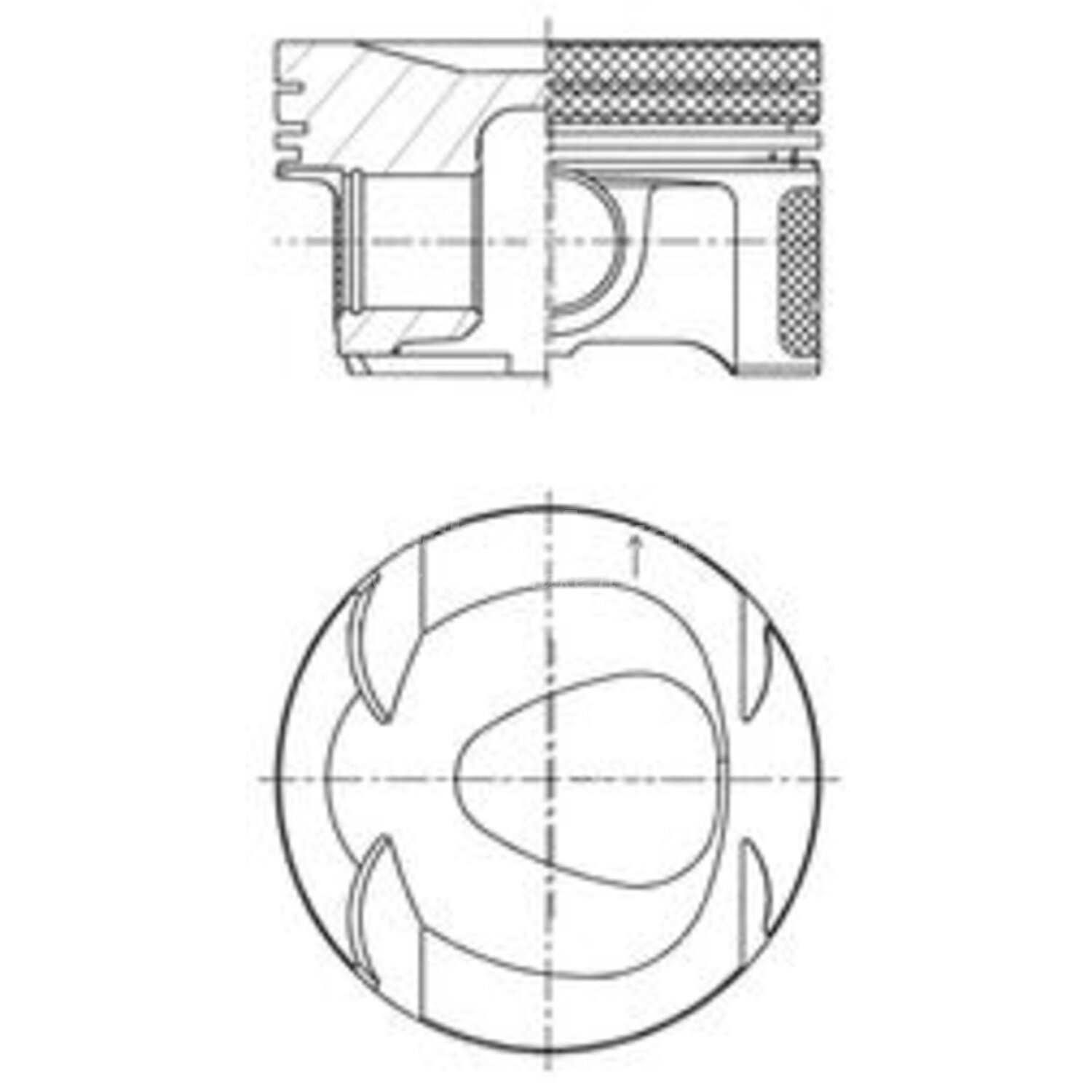 KOLBENSCHMIDT Zuiger voor o.a. Mercedes-Benz - 41727600, 4028977929380 ...