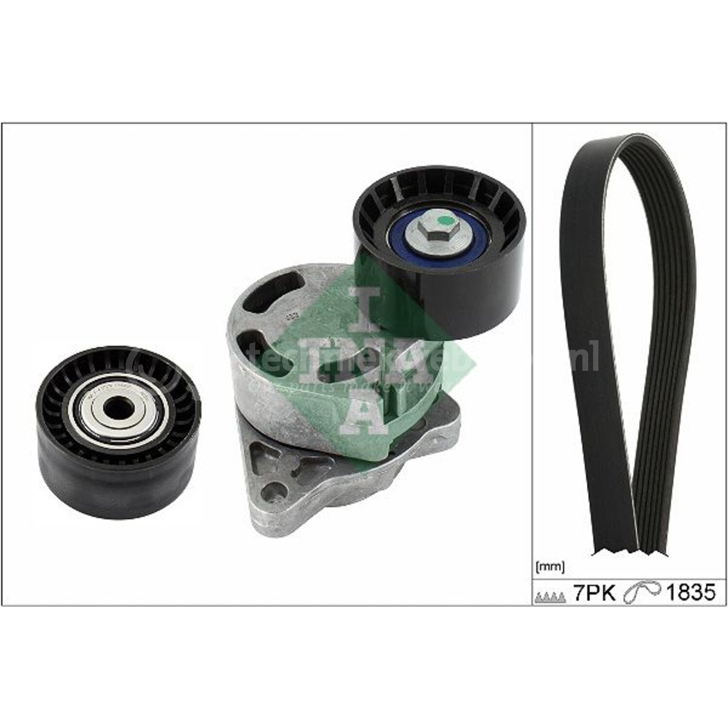 Schaeffler INA Poly V-riem set voor o.a. Renault, Opel, Dacia, Nissan ...