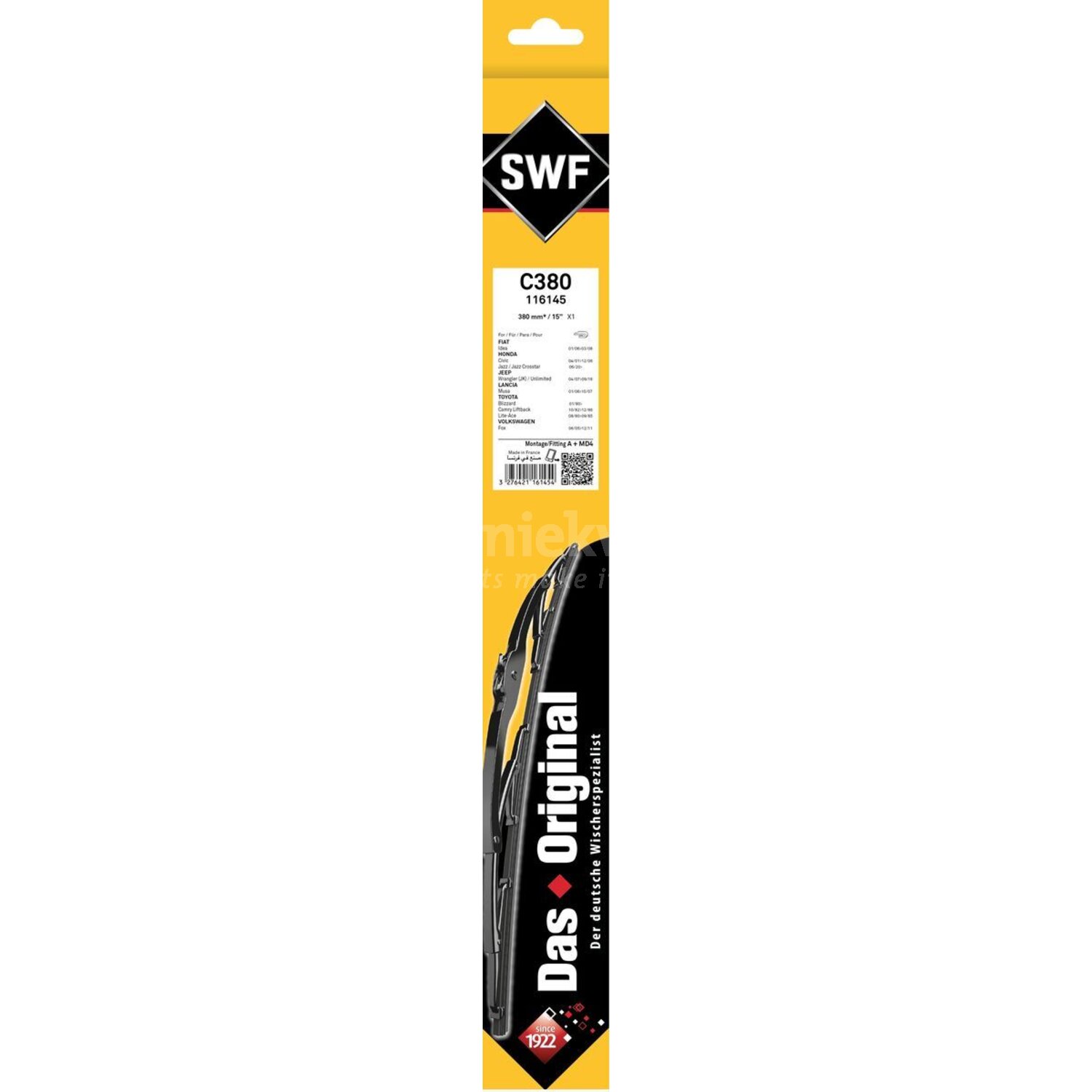 SWF Wisserblad voor o.a. Vw, Audi, Subaru, Toyota, Renault, Honda ...