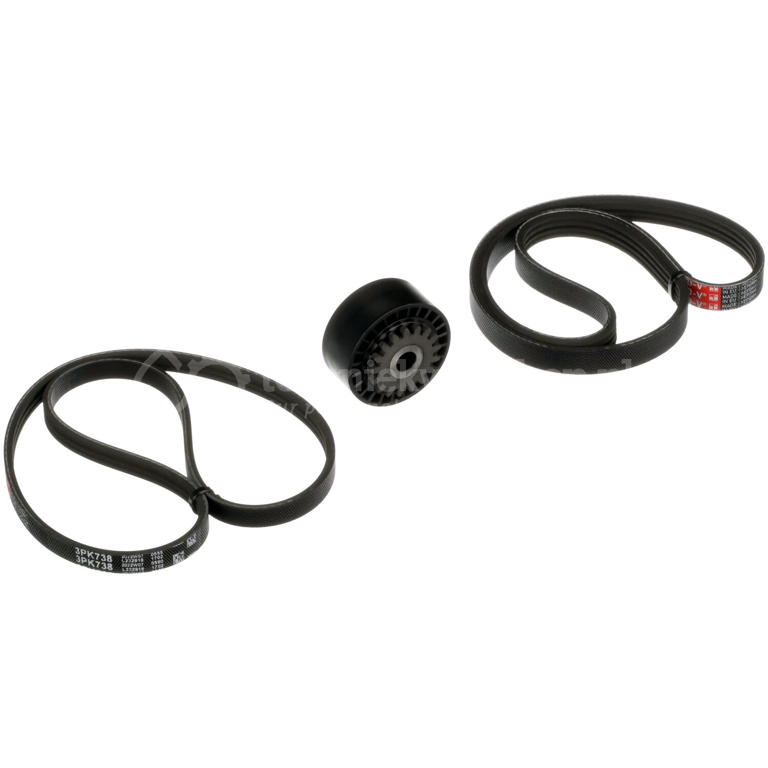 Gates Poly V-riem set voor o.a. Renault, Dacia, Nissan - K053PK738 ...