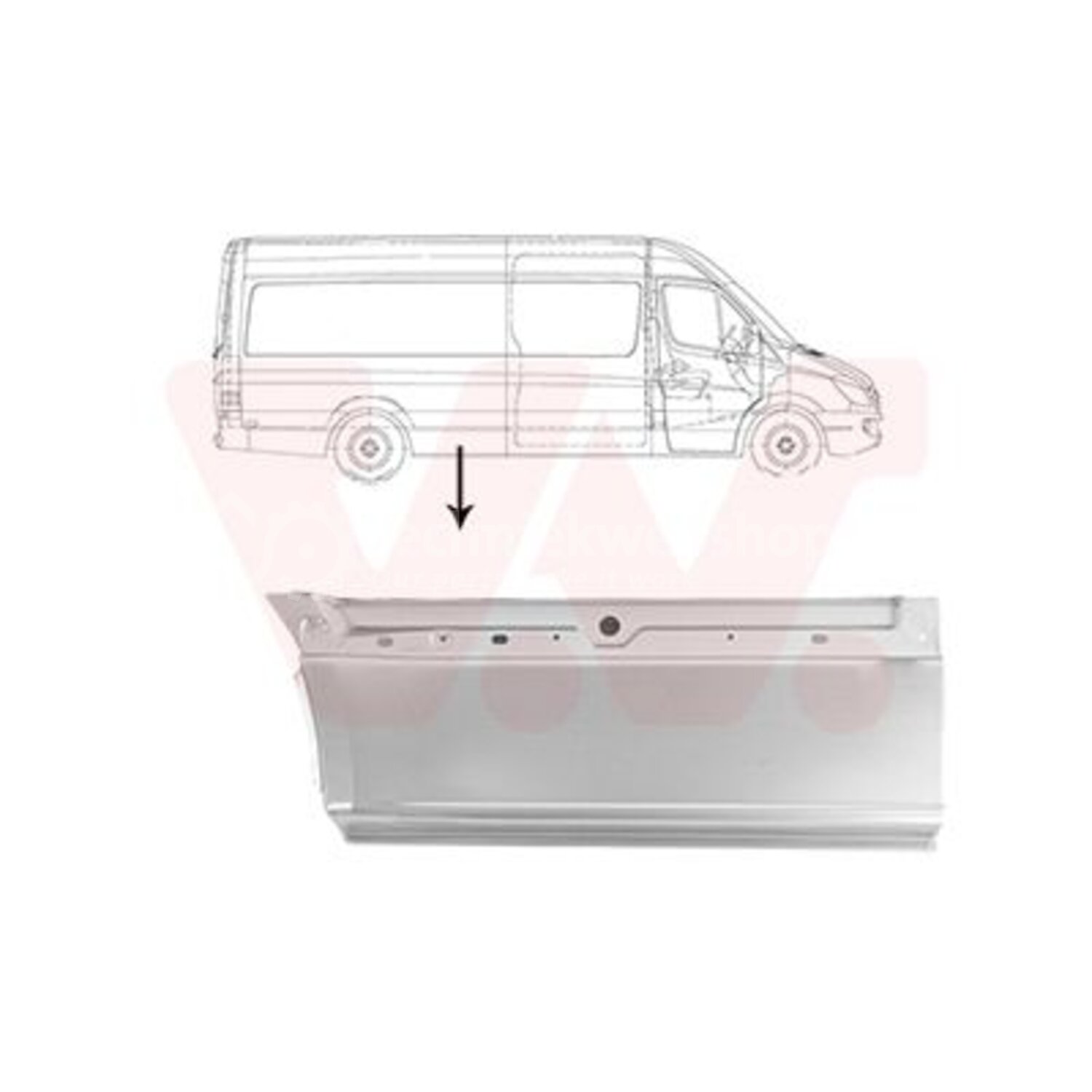 VAN WEZEL Zijwand voor o.a. Mercedes-Benz - 2982142, 5410909873806 ...