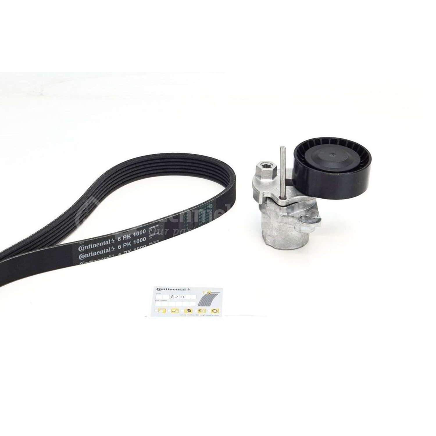 CONTINENTAL CTAM Poly V-riem set voor o.a. Vw, Skoda, Seat - 6PK1000K1 ...
