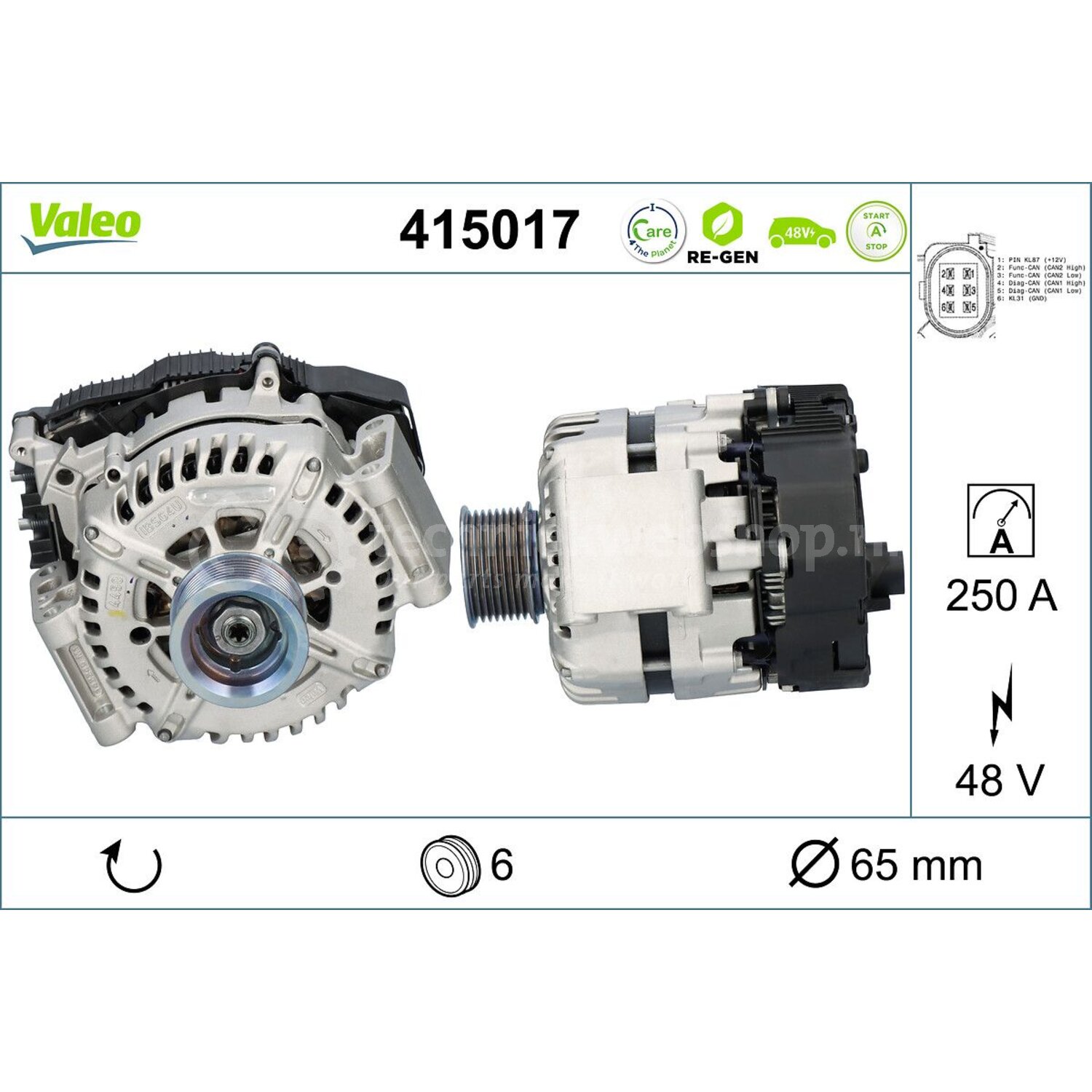 ALTERNATORE VALEO 439902 START&STOP ST35C015 A2661500101 MERCEDES