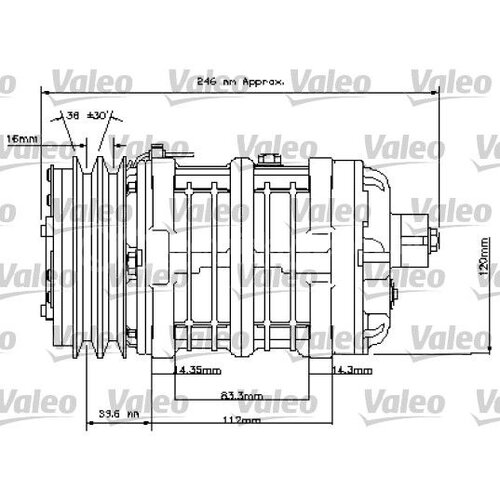 VALEO Compressor, airconditioning - 815847, 3276428158471 ...