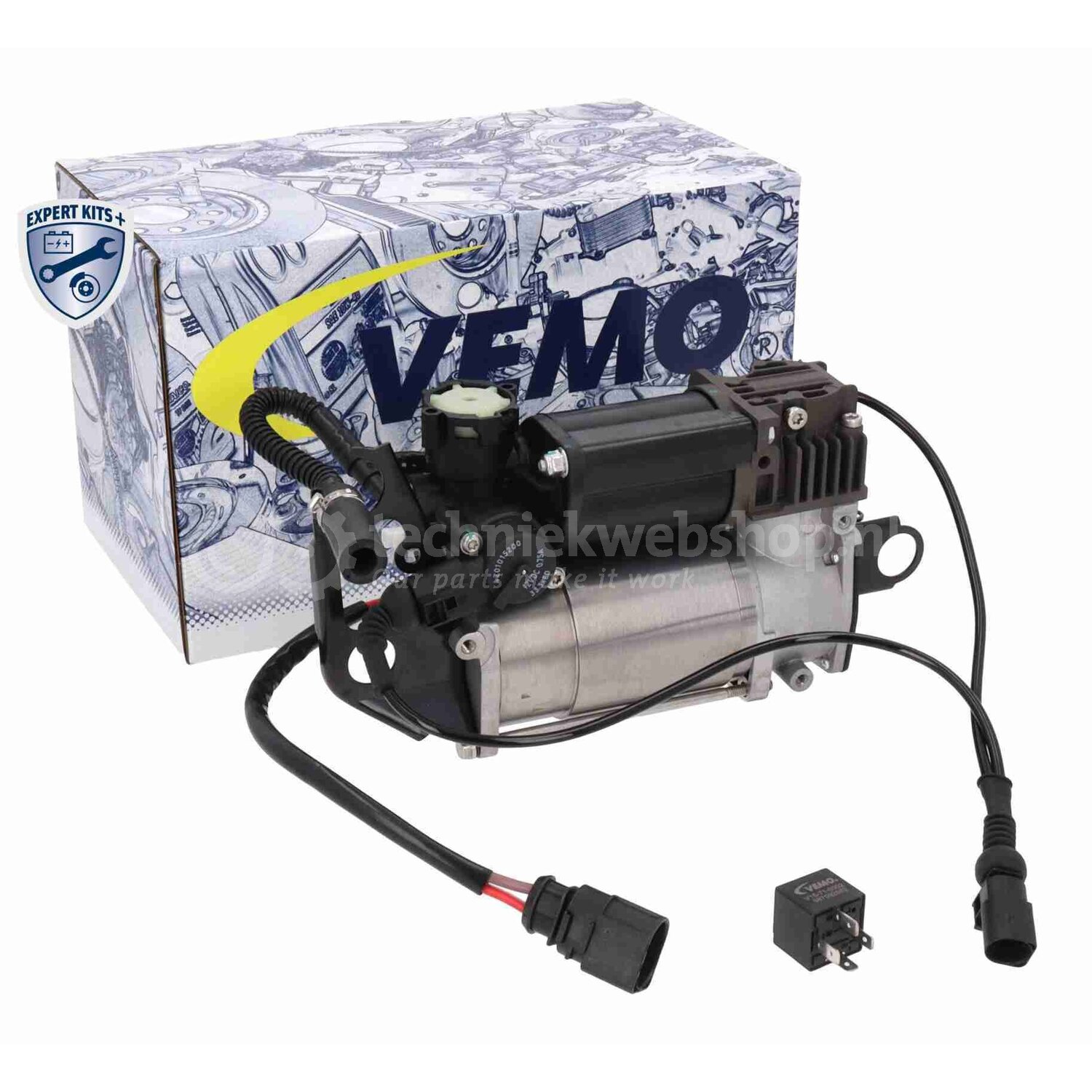 VEMO Compressor, pneumatisch systeem voor o.a. Audi, Vw, Porsche, Seat ...