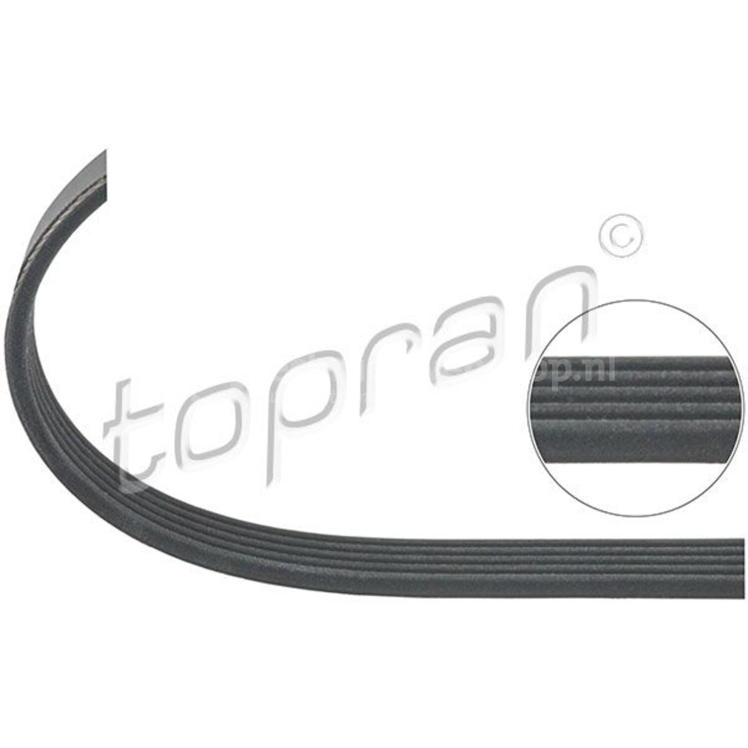 TOPRAN Poly V-riem voor o.a. Opel, Fiat, Alfa Romeo, Lancia, Vauxhall ...