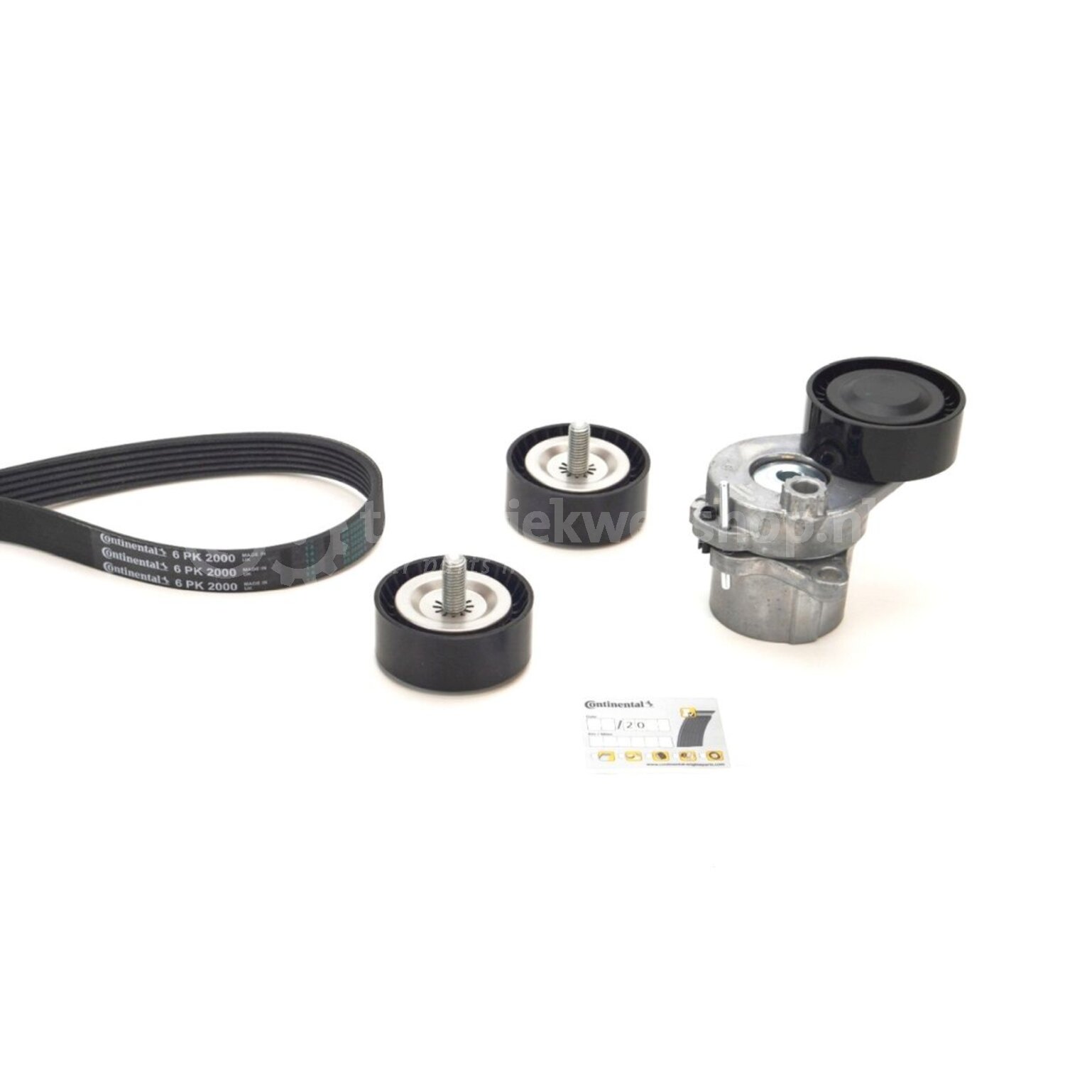 CONTINENTAL CTAM Poly V-riem set voor o.a. Mercedes-Benz - 6PK2000K2 ...