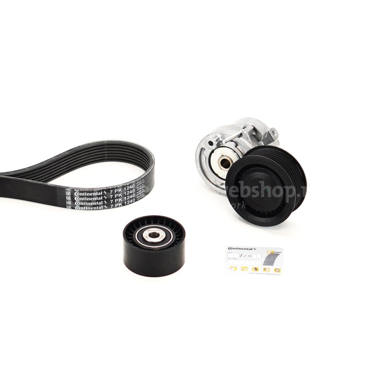 CONTINENTAL CTAM Poly V-riem set voor o.a. Smart, Renault - 7PK1240K1 ...