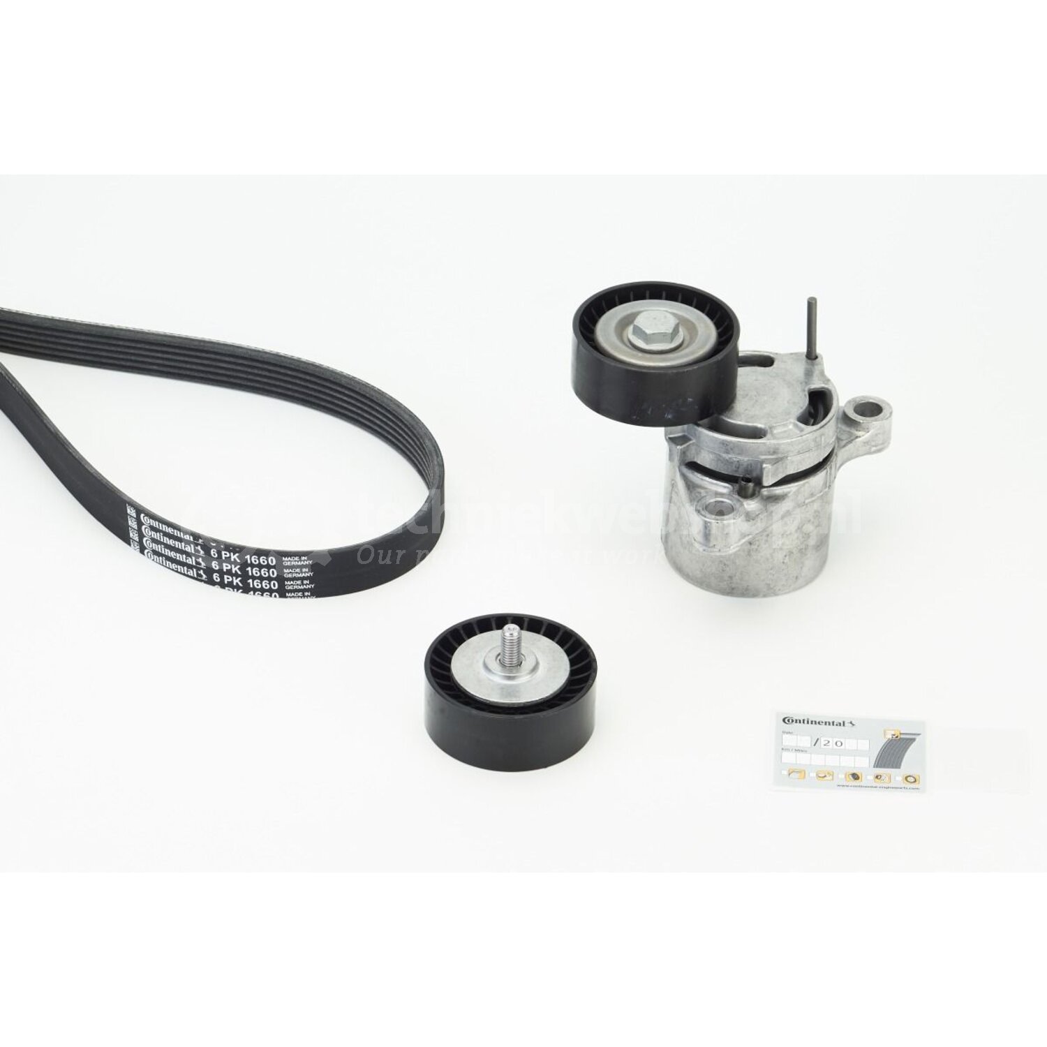 CONTINENTAL CTAM Poly V-riem set voor o.a. Bmw - 6PK1660K5 ...