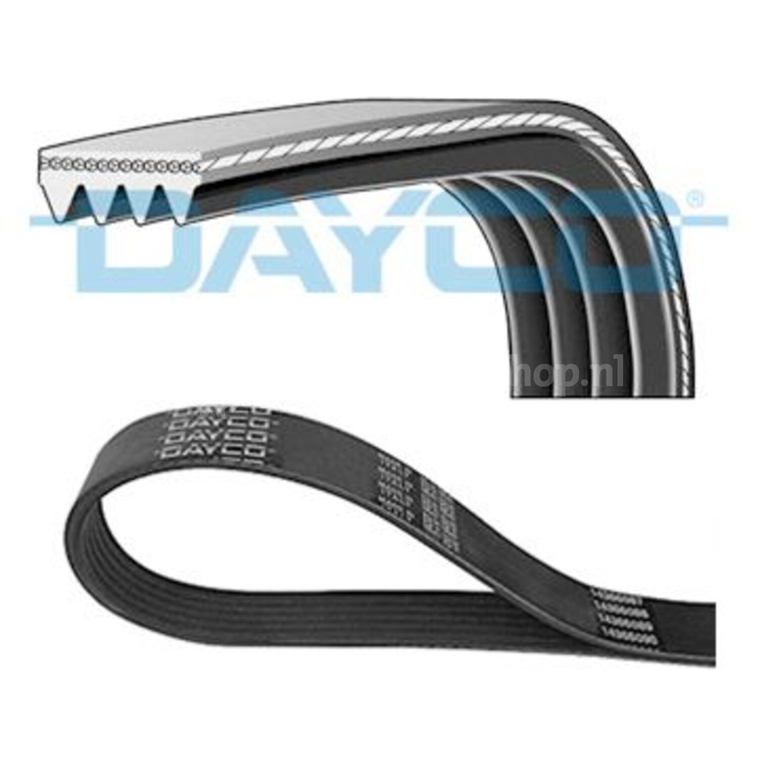 Dayco Poly V-riem voor o.a. Fiat - 4PK827EE, 8021787678482 ...